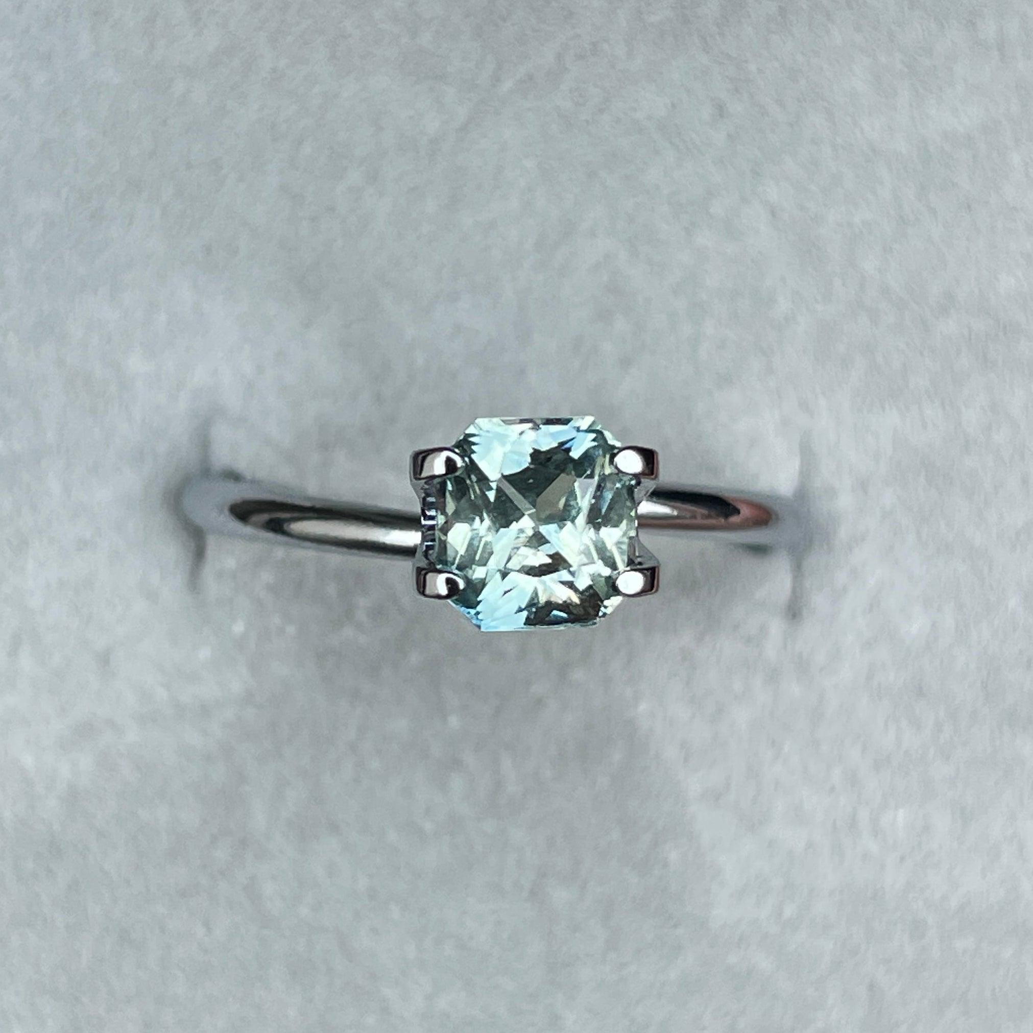 1.29-Carat Light Mint Green Sapphire (Heated)