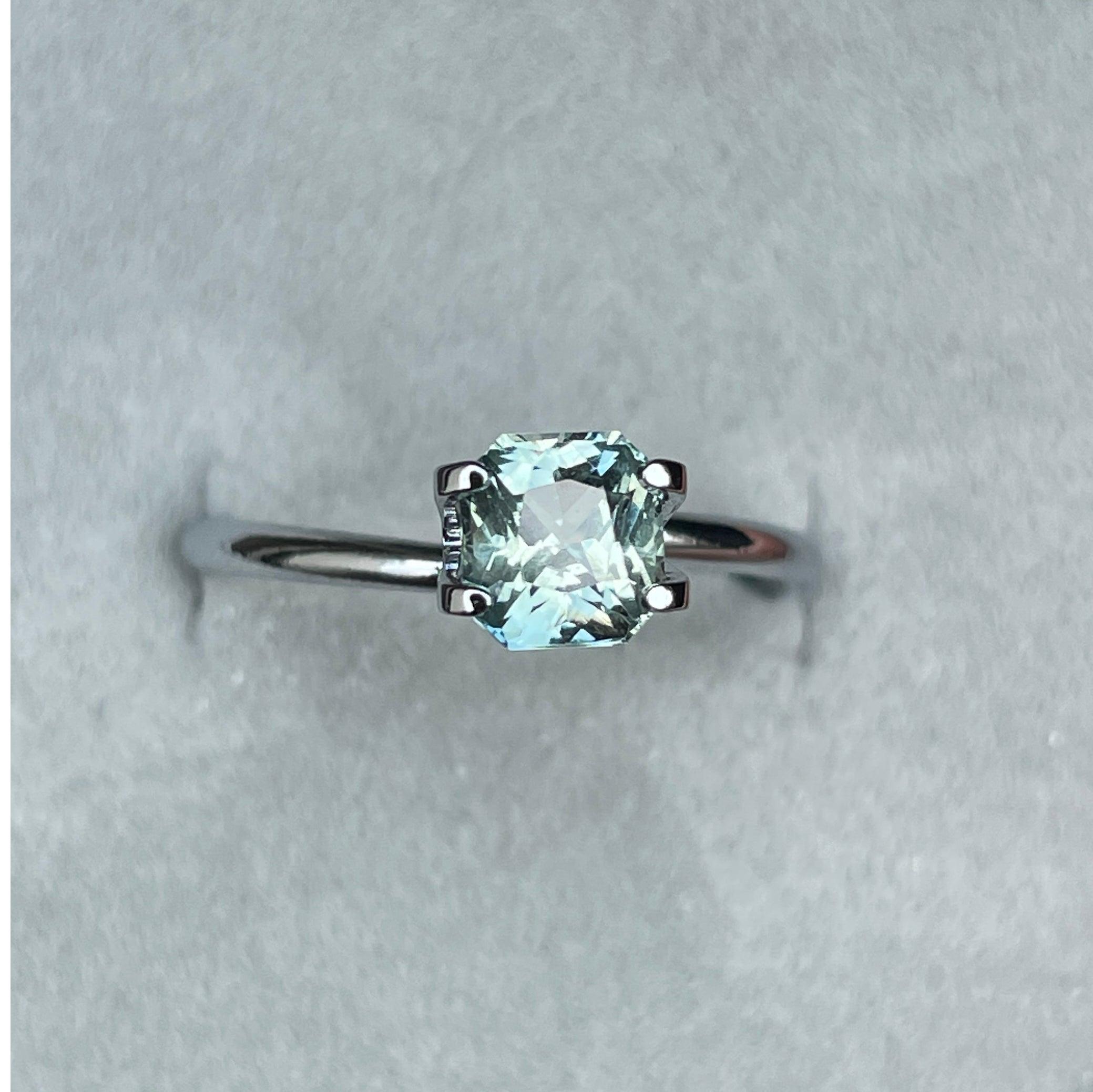 1.29-Carat Light Mint Green Sapphire (Heated) - NASHGEMS