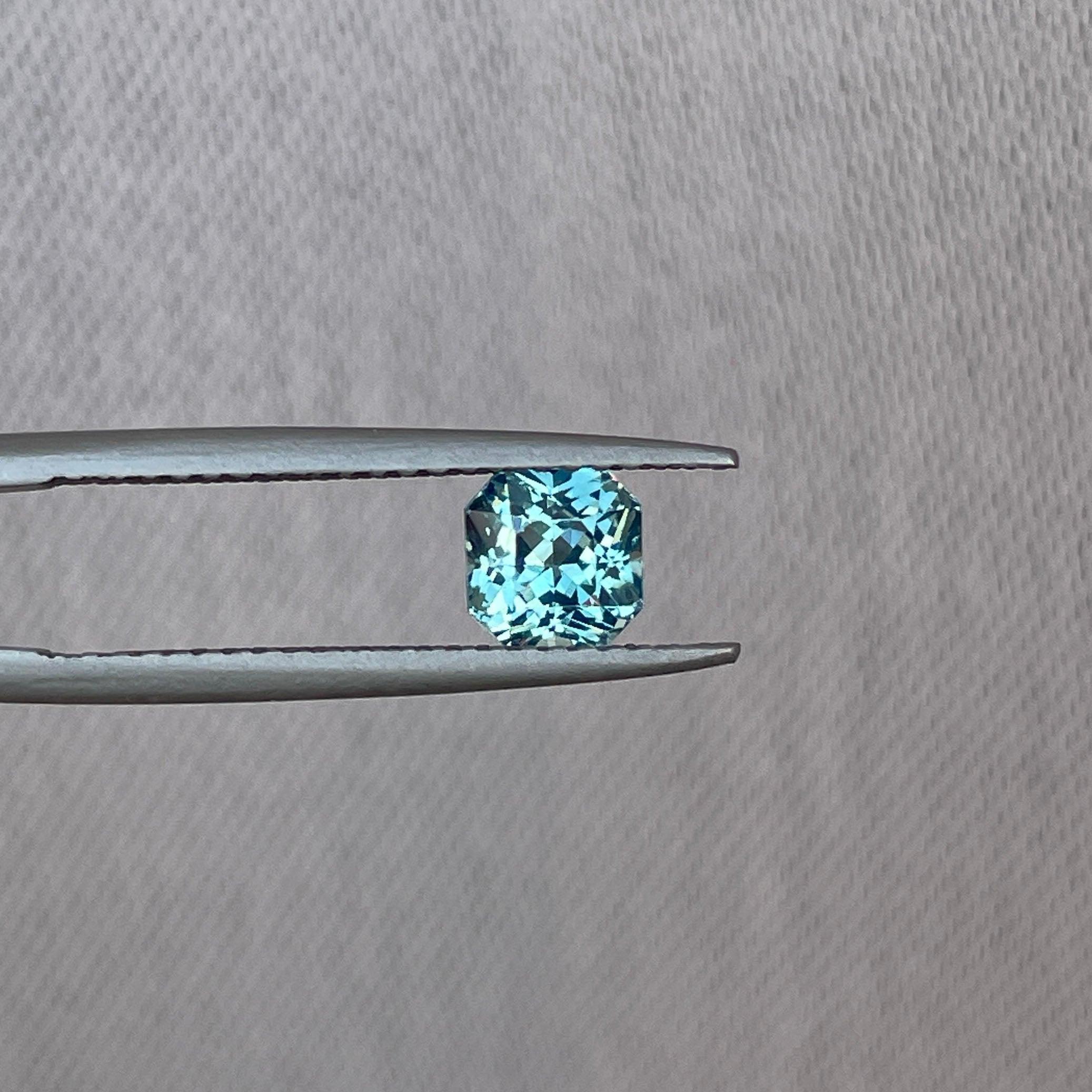 Teal Blue Green Sapphire 1.03 Cts, Natural Blue Green Sapphire Ring, Teal Sapphire Engagement Ring, Teal Sapphire Necklace, heated