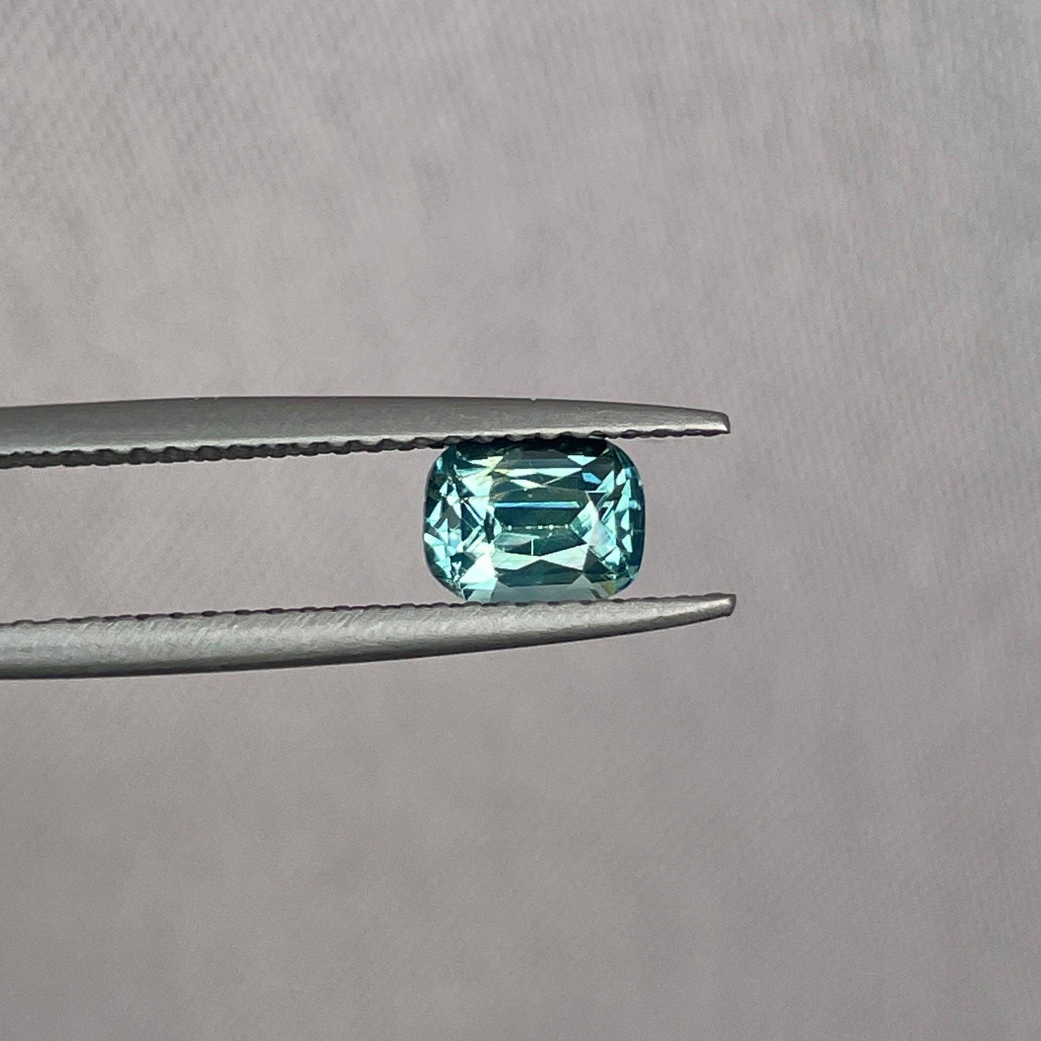 This 1.00 crt Green Sapphire is well cut to bring out the best colour and lustre, and has a perfect colour blend.