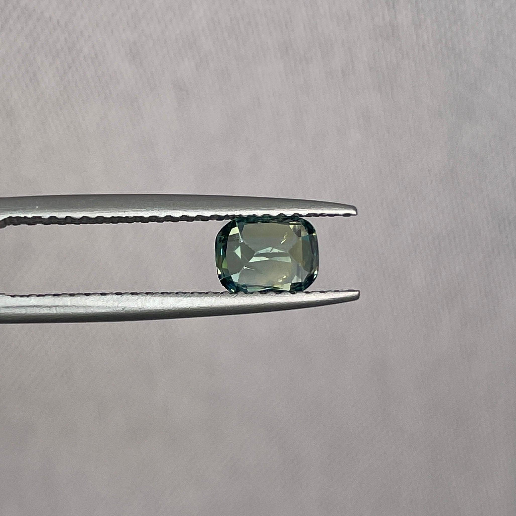 This 1.00 crt Green Sapphire is well cut to bring out the best colour and lustre, and has a perfect colour blend. - NASHGEMS