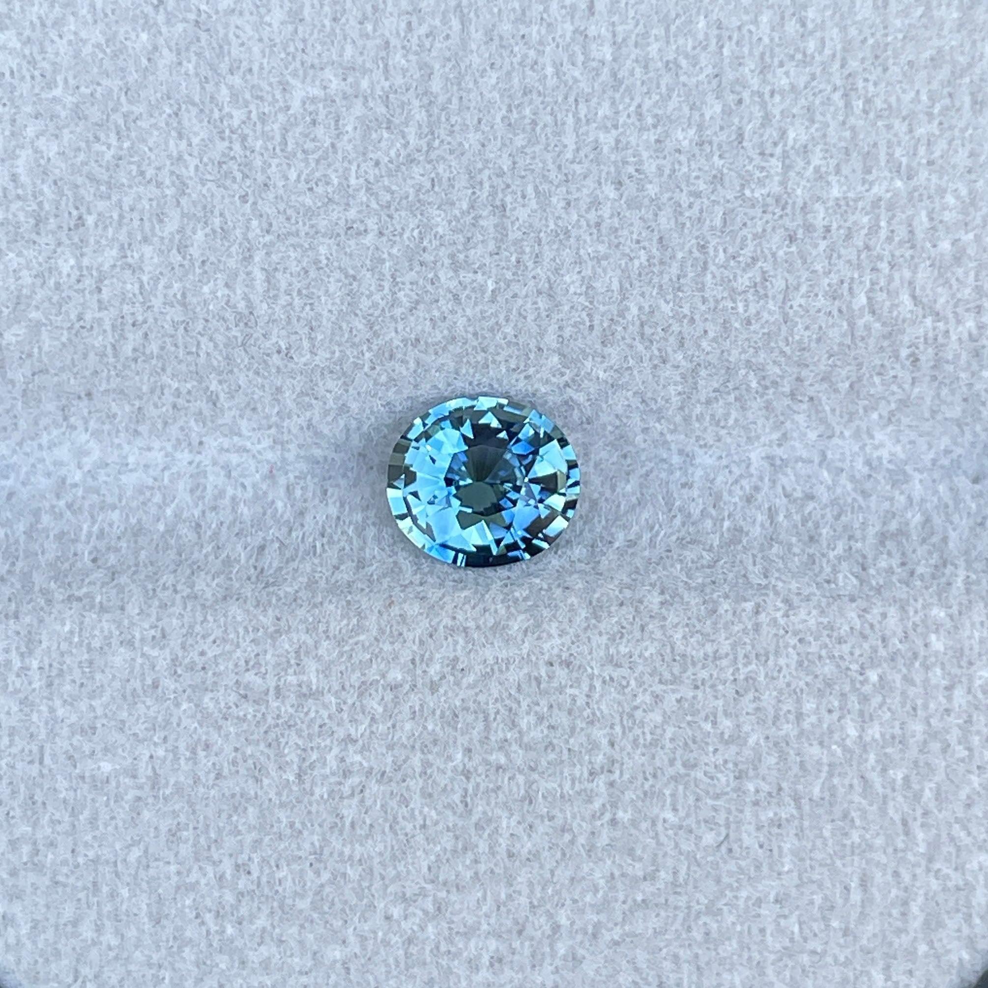 Teal Sapphire 1.09 Ct, Natural Teal Sapphire Ring