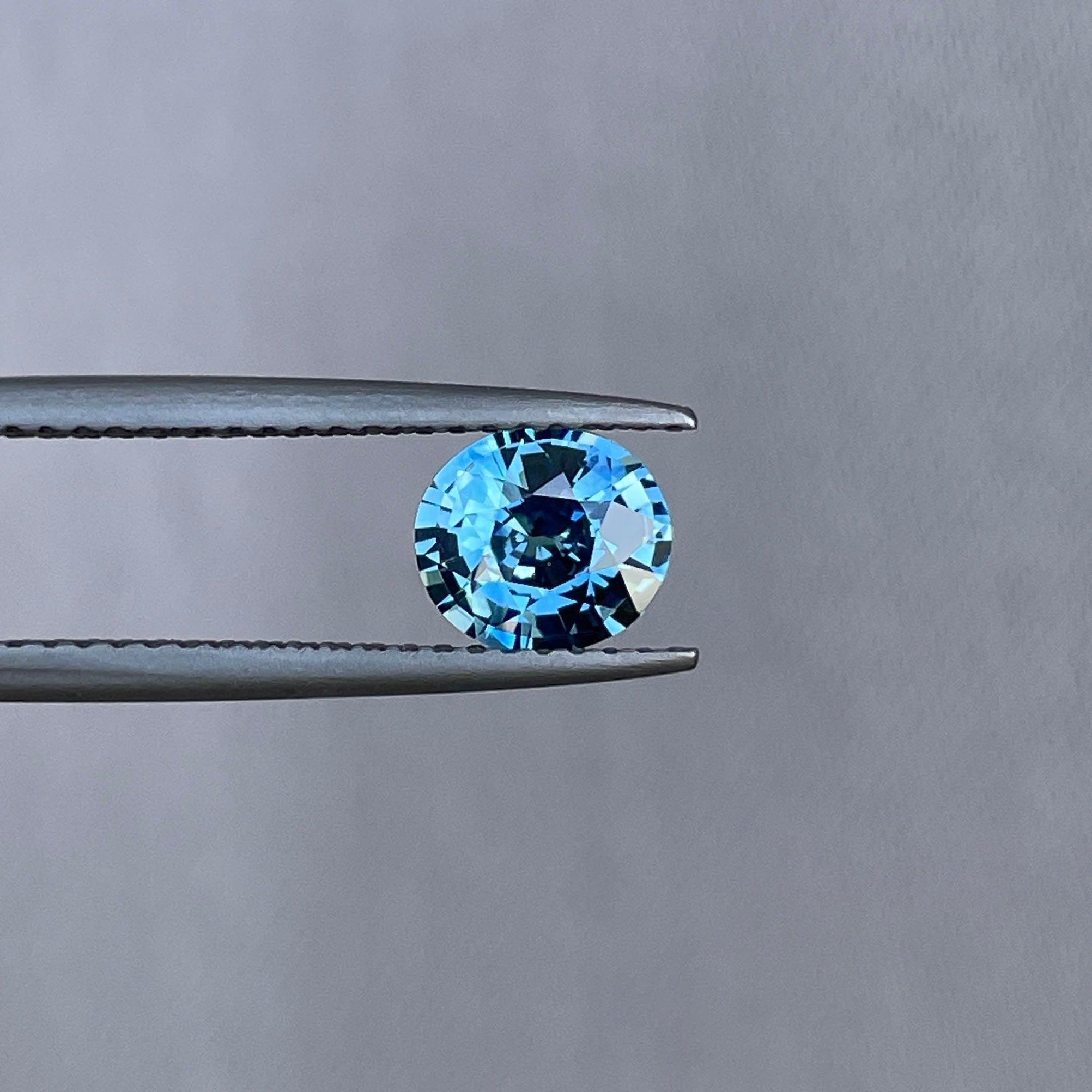 Teal Sapphire 1.09 Ct, Natural Teal Sapphire Ring