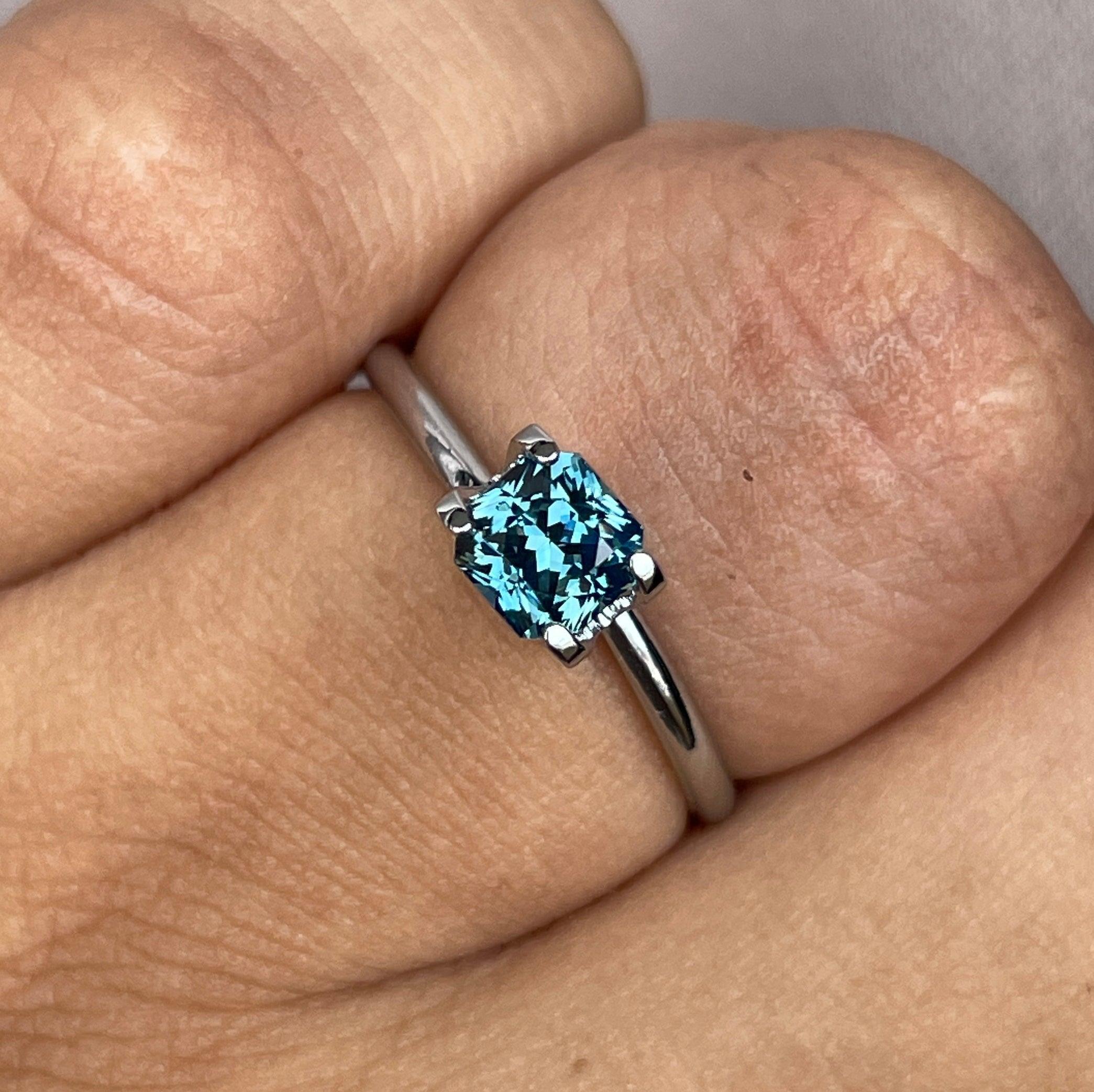 1.14 Carat Teal Sapphire