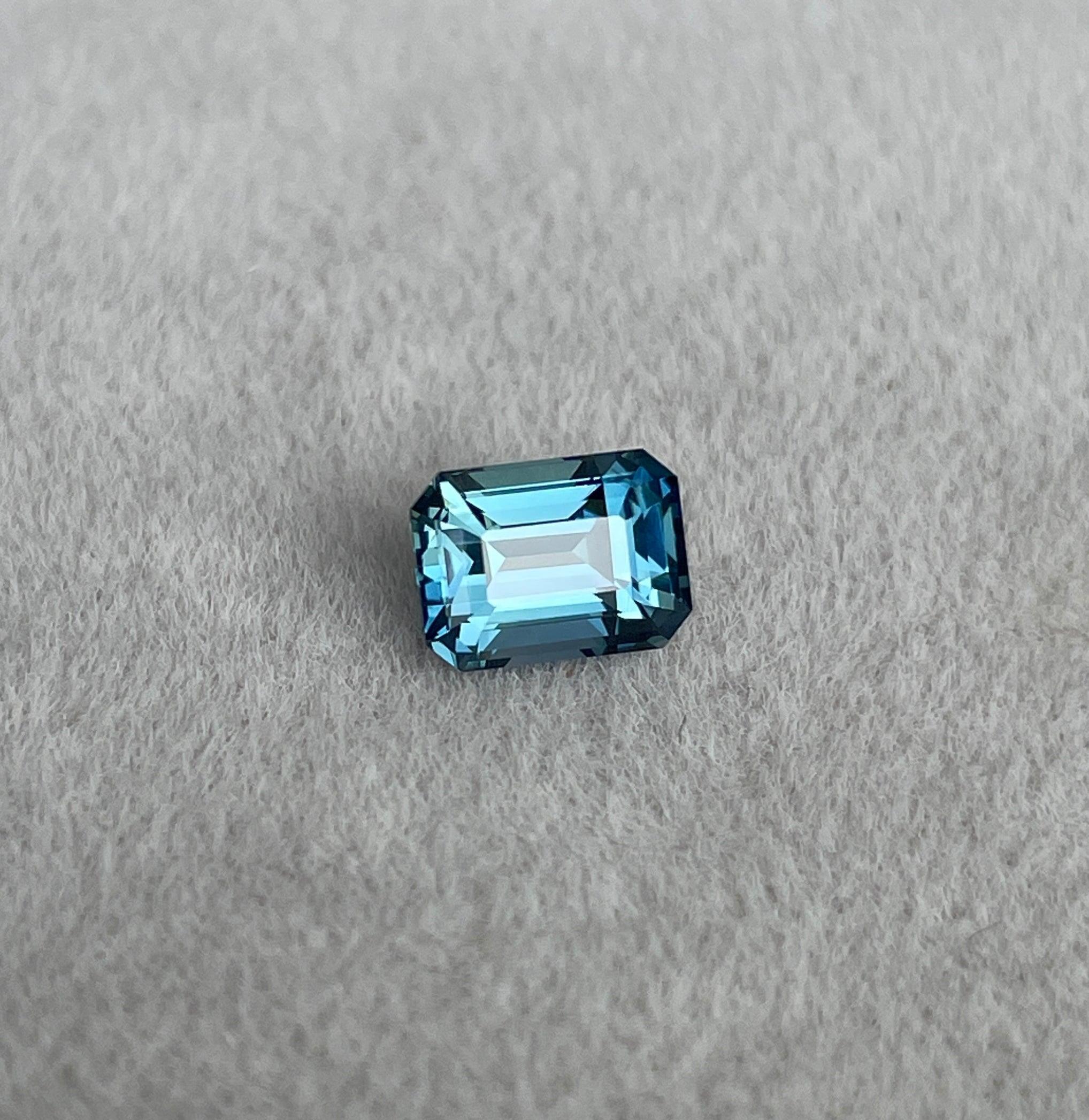 Teal sapphire stone Emerald teal sapphire, top color teal sapphire Bluish green teal sapphire 1.15 ct teal sapphire Natural teal sapphire