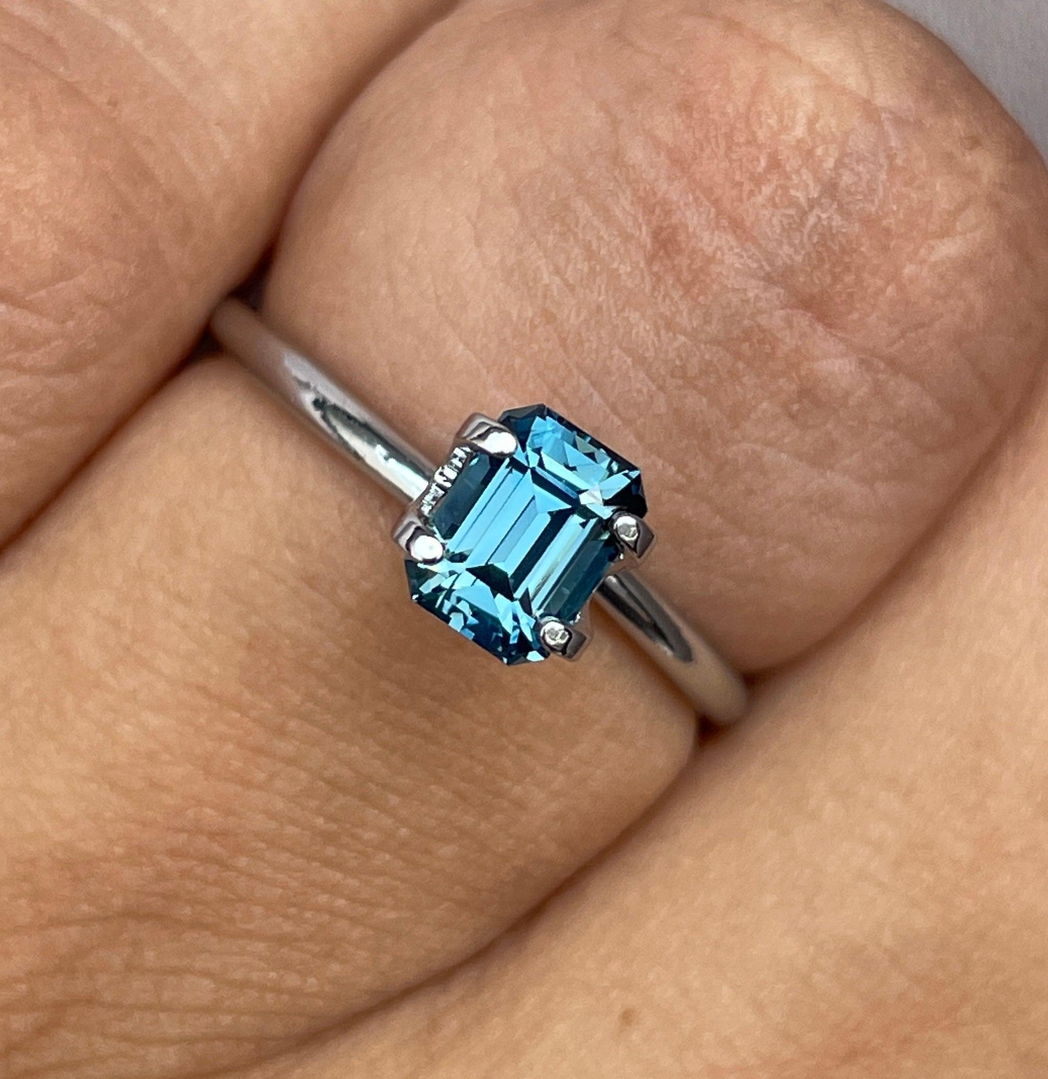 Teal sapphire stone Emerald teal sapphire, top color teal sapphire Bluish green teal sapphire 1.15 ct teal sapphire Natural teal sapphire