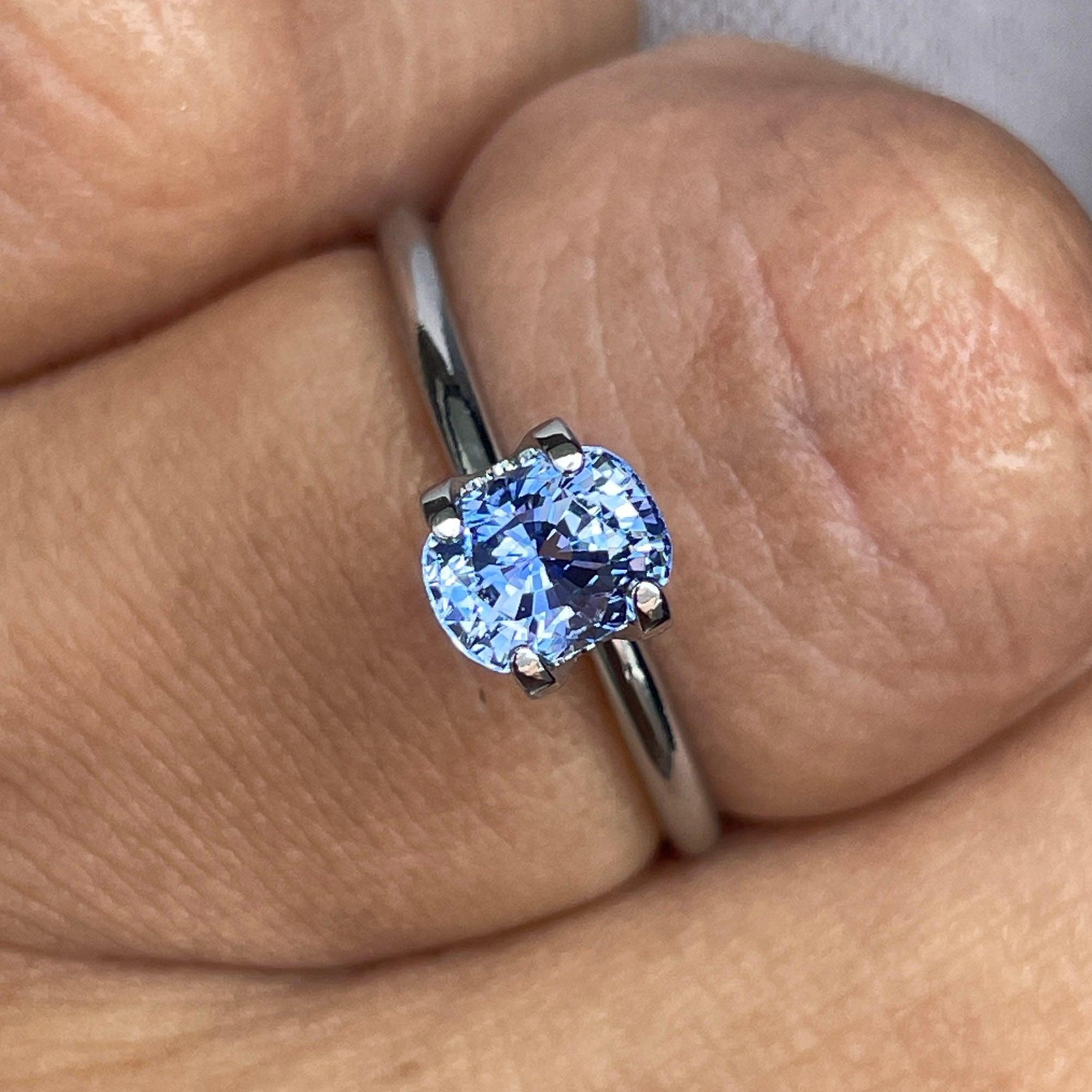 light blue colored gemstones
