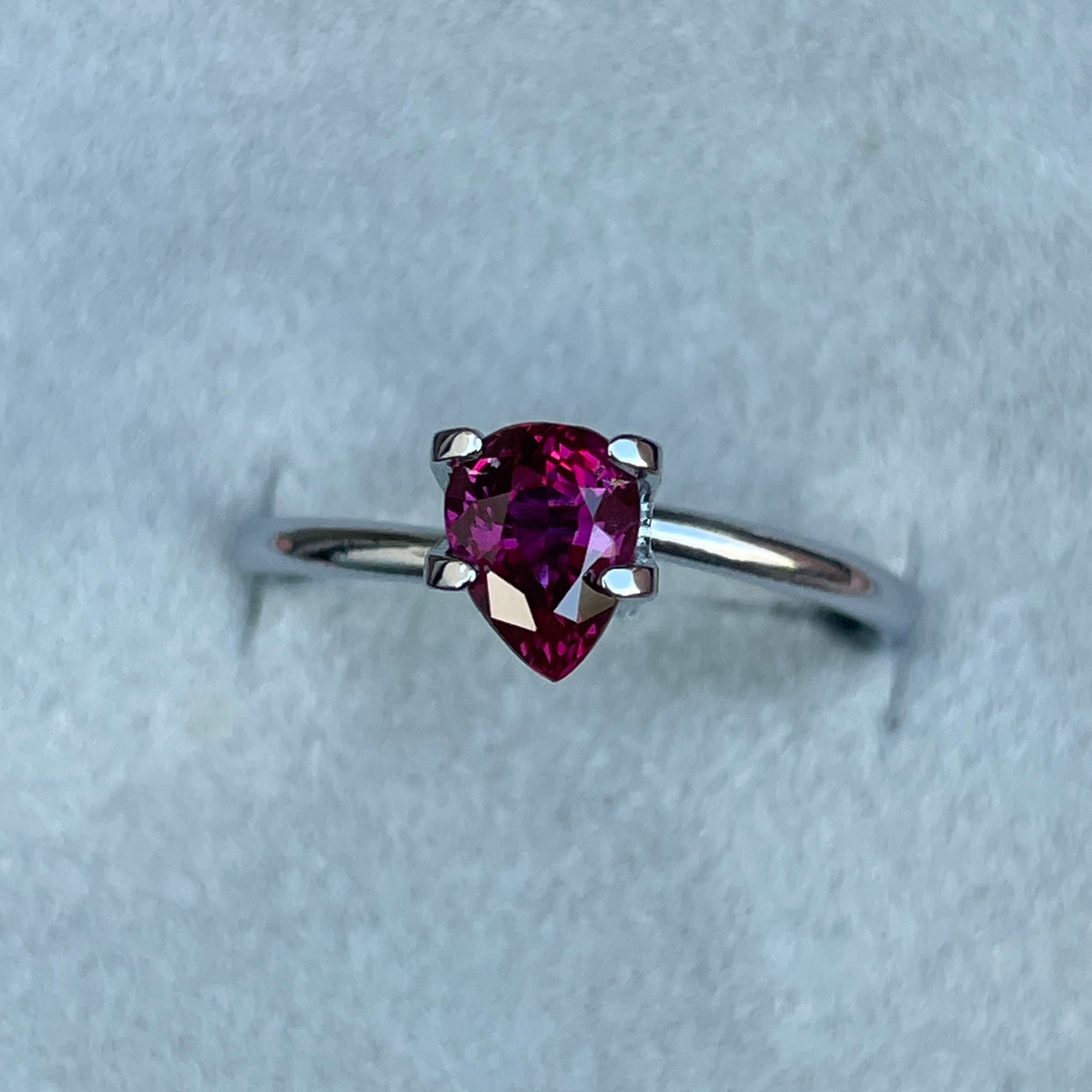 NATURAL RUBY PEAR CUT GEMSTONE 1.05