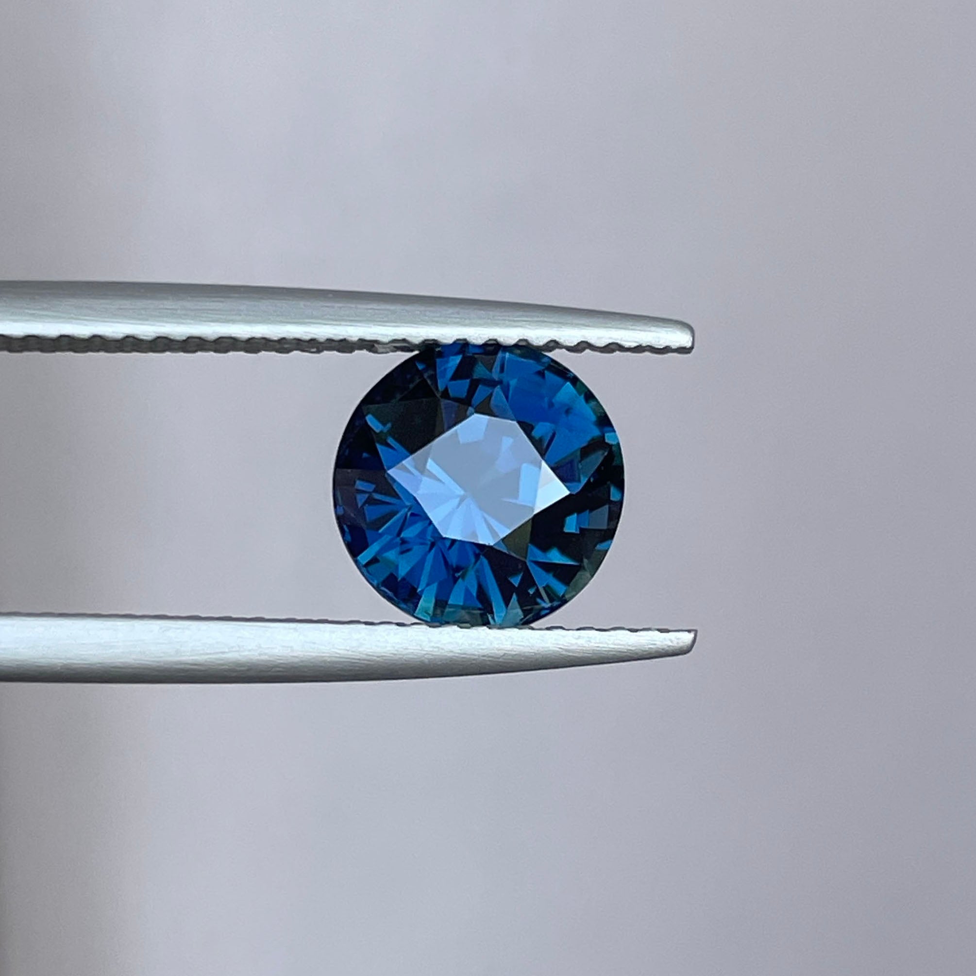 NATURAL TEAL BLUE GREEN ROUND SAPPHIRE 3.06