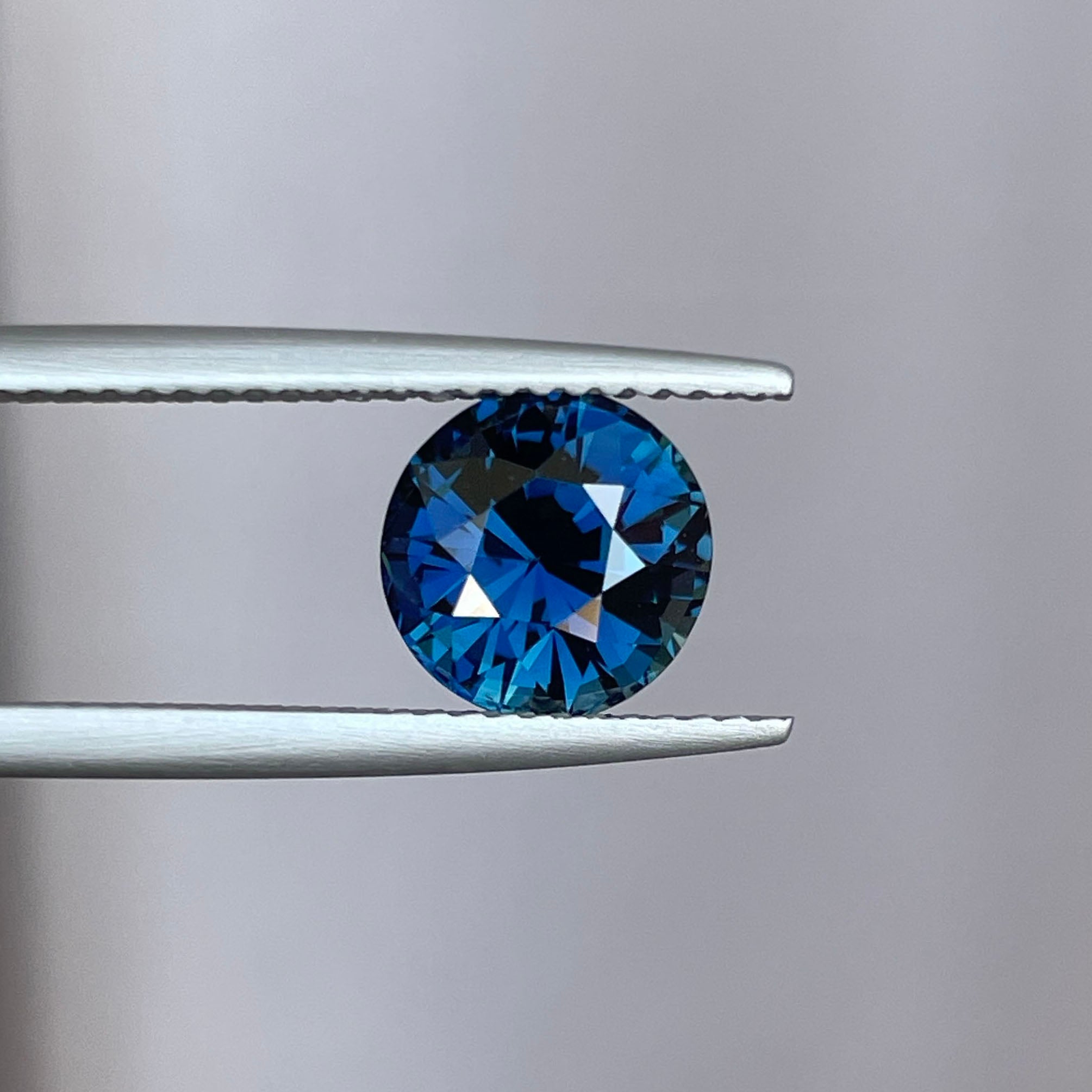 NATURAL TEAL BLUE GREEN ROUND SAPPHIRE 3.06