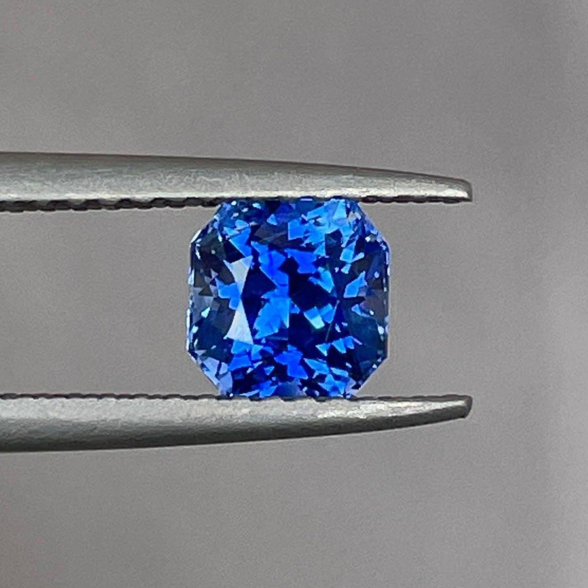Natural blue sapphire Neelam gemstone 1.08 carats in a NASHGEMS ring, featuring a vibrant blue sapphire for women jewelry.