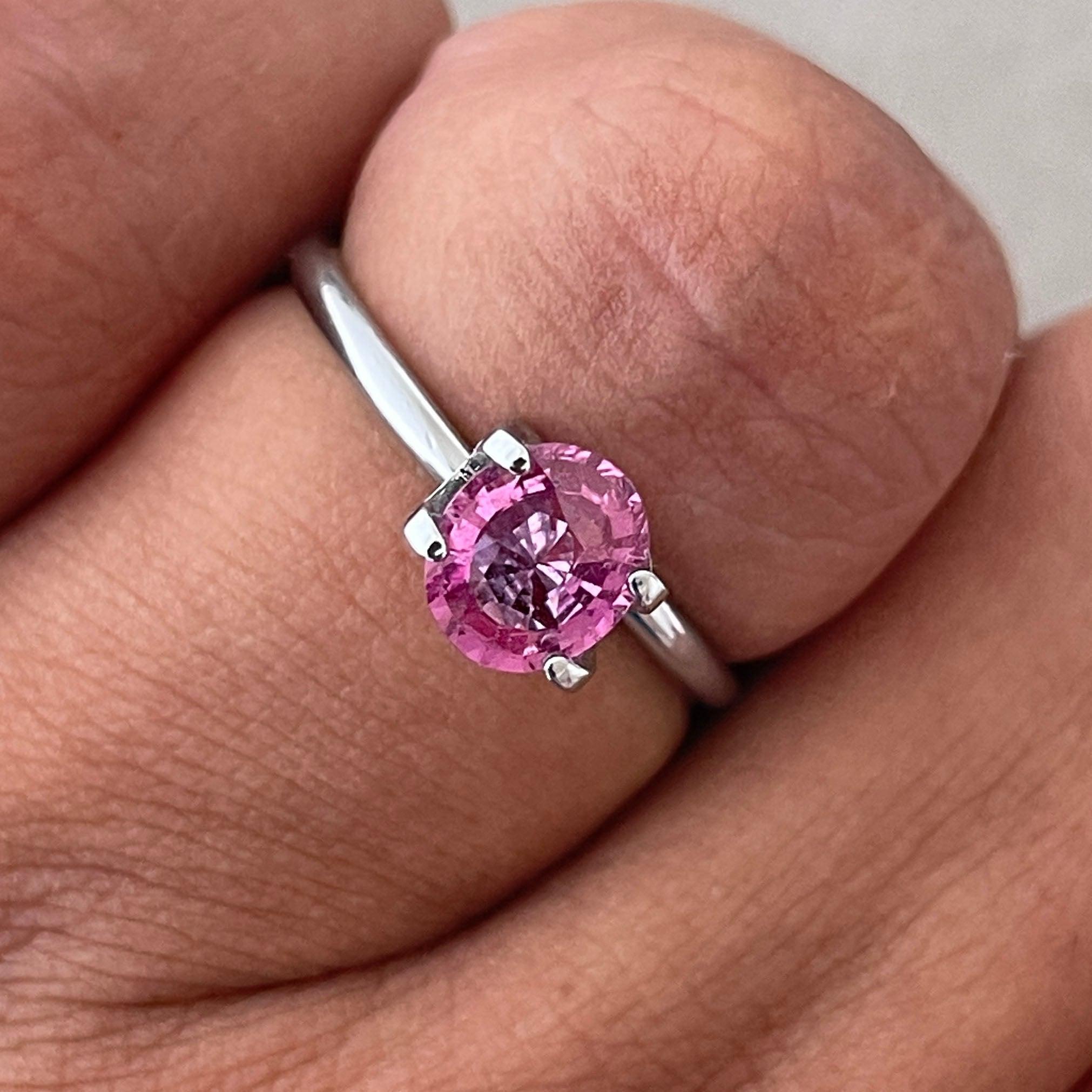 Purple sapphire engagement rings