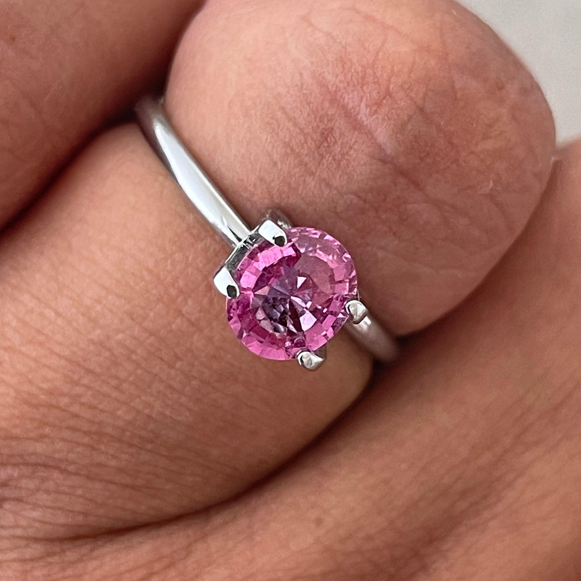 Purple sapphire engagement rings