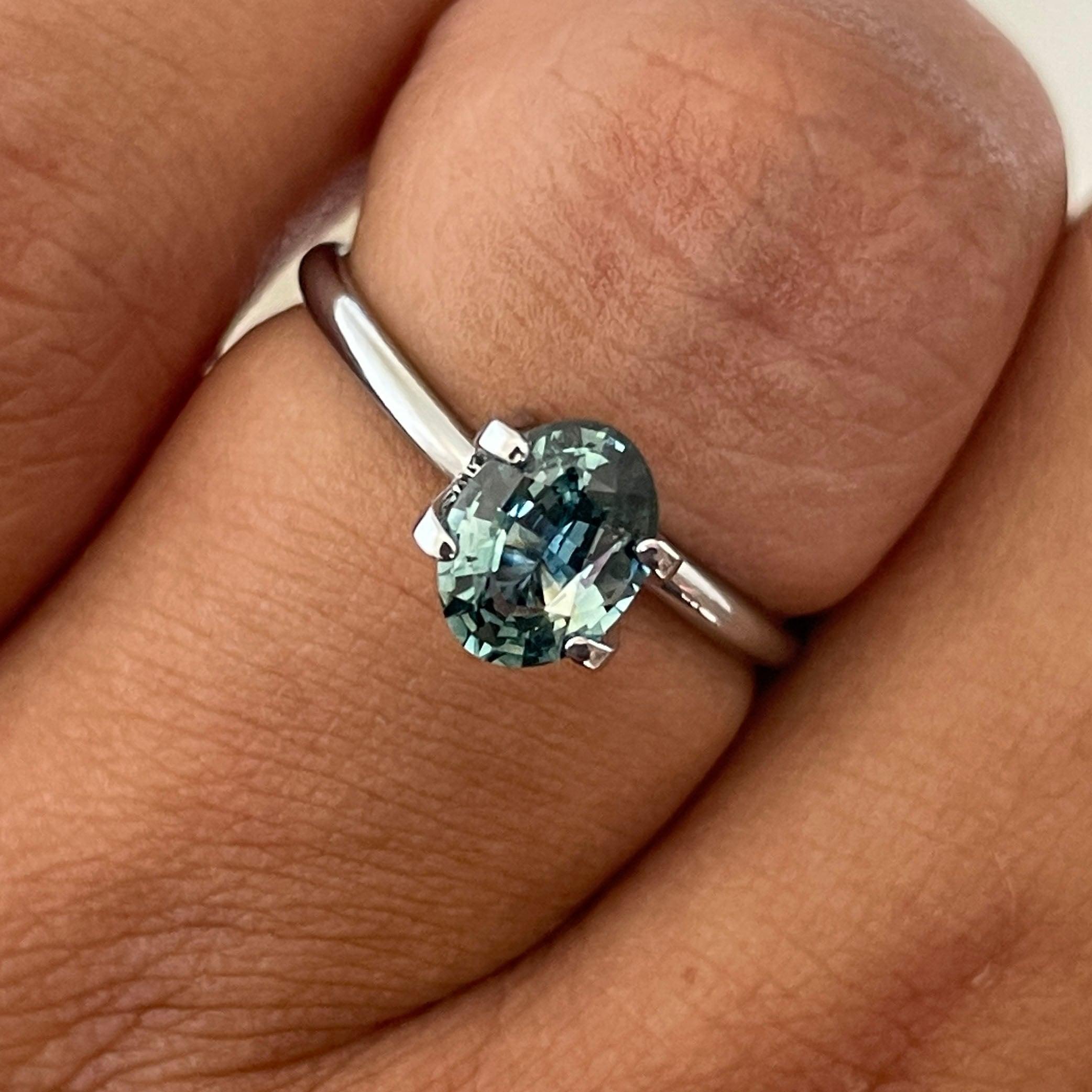 blue green sapphire