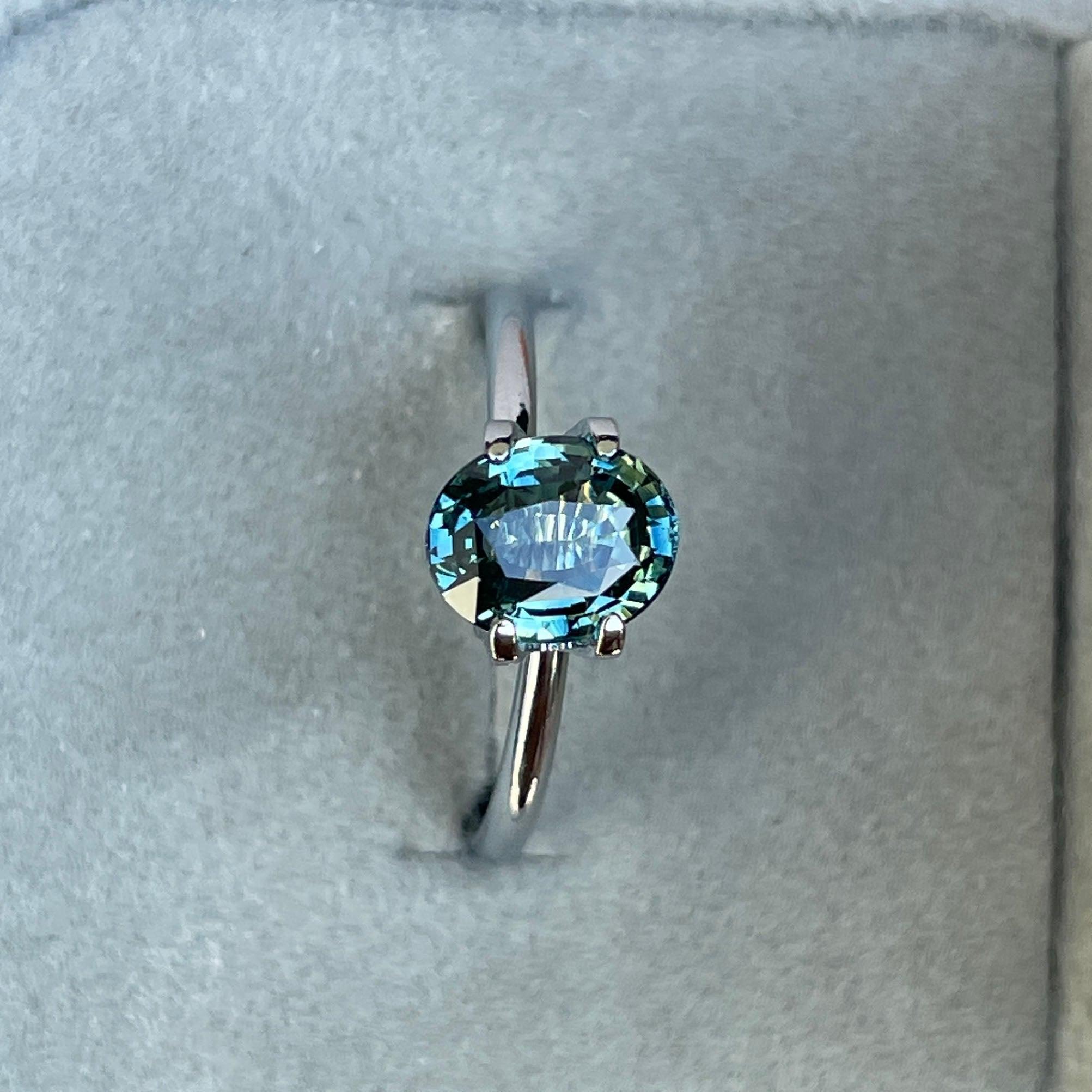 blue green sapphire jewellery