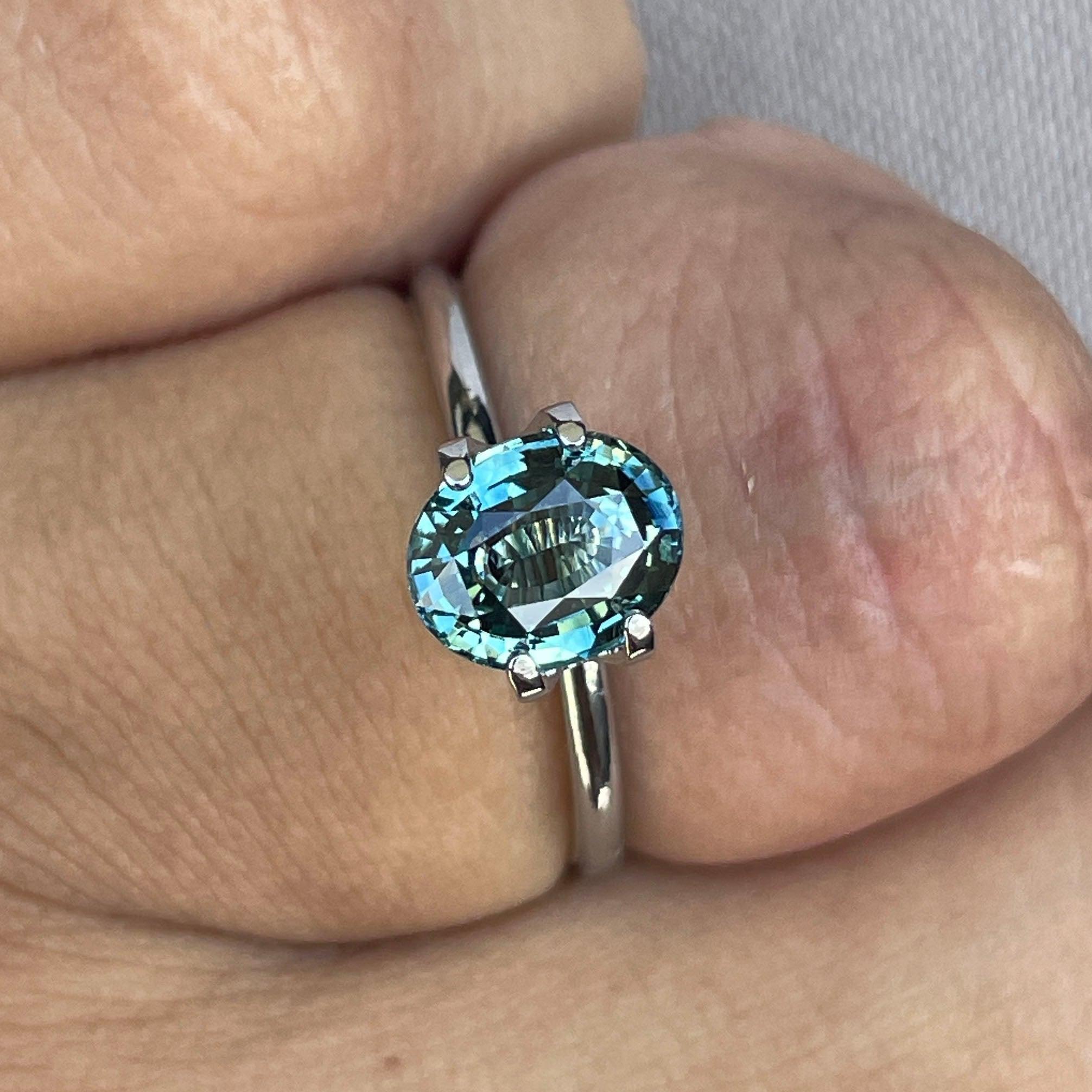 blue green sapphire jewellery