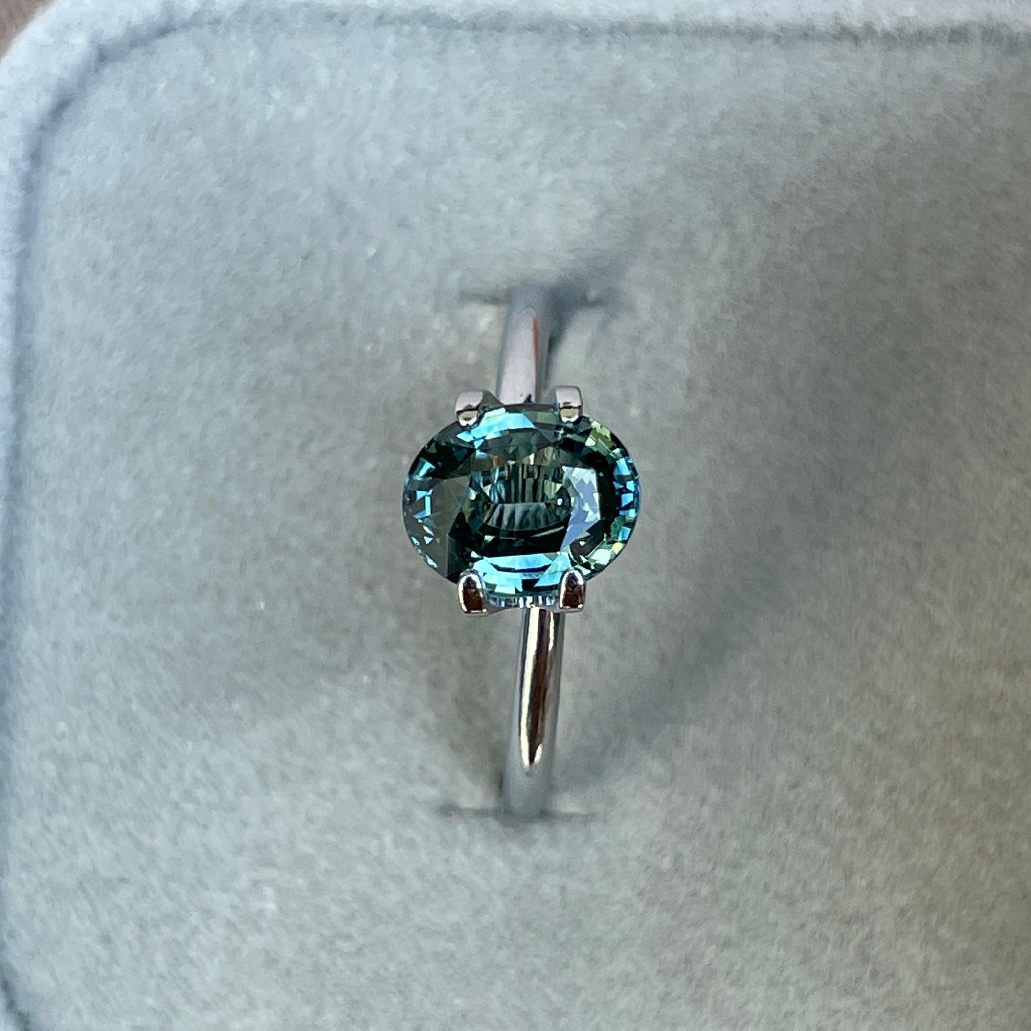 blue green sapphire jewellery