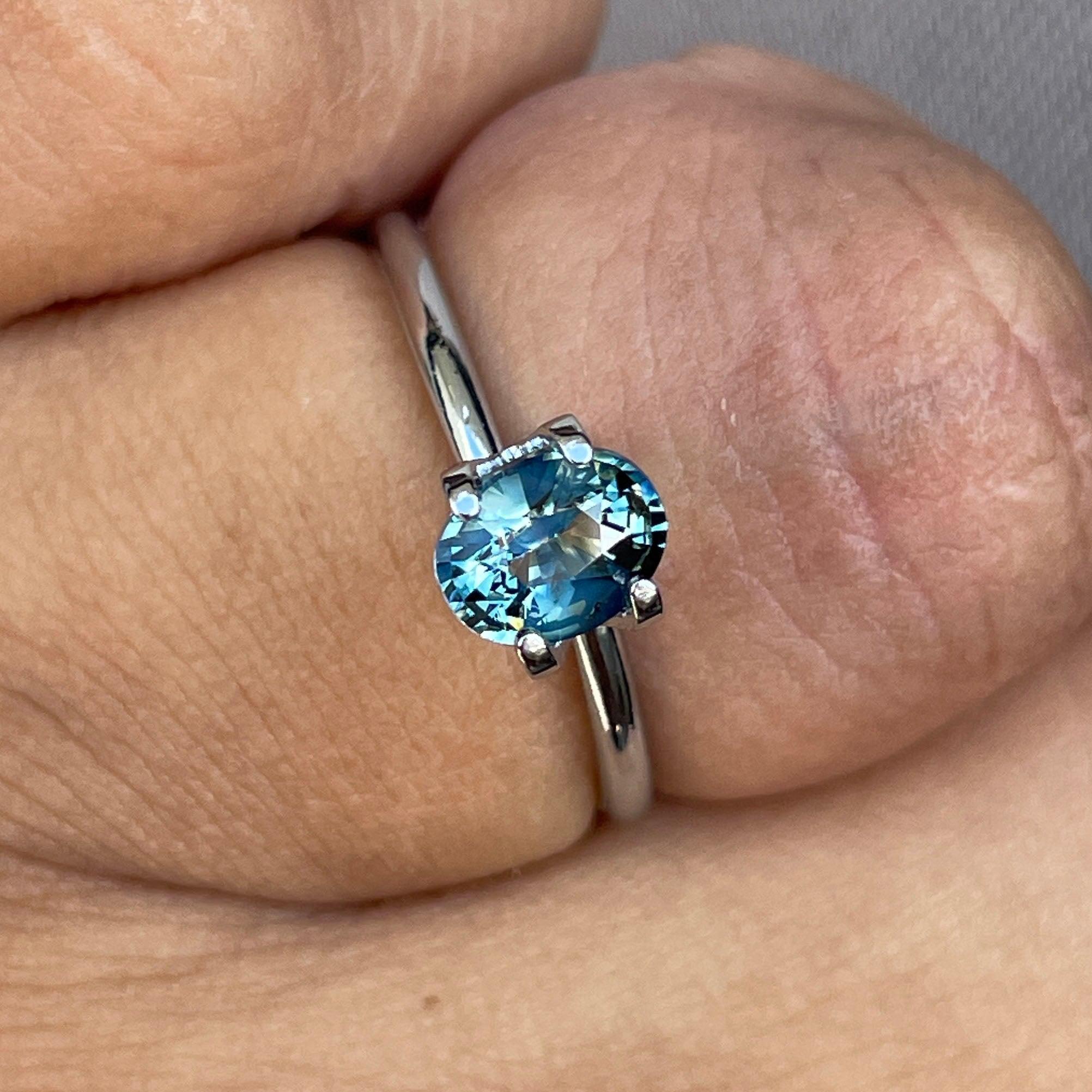 blue green sapphire jewellery