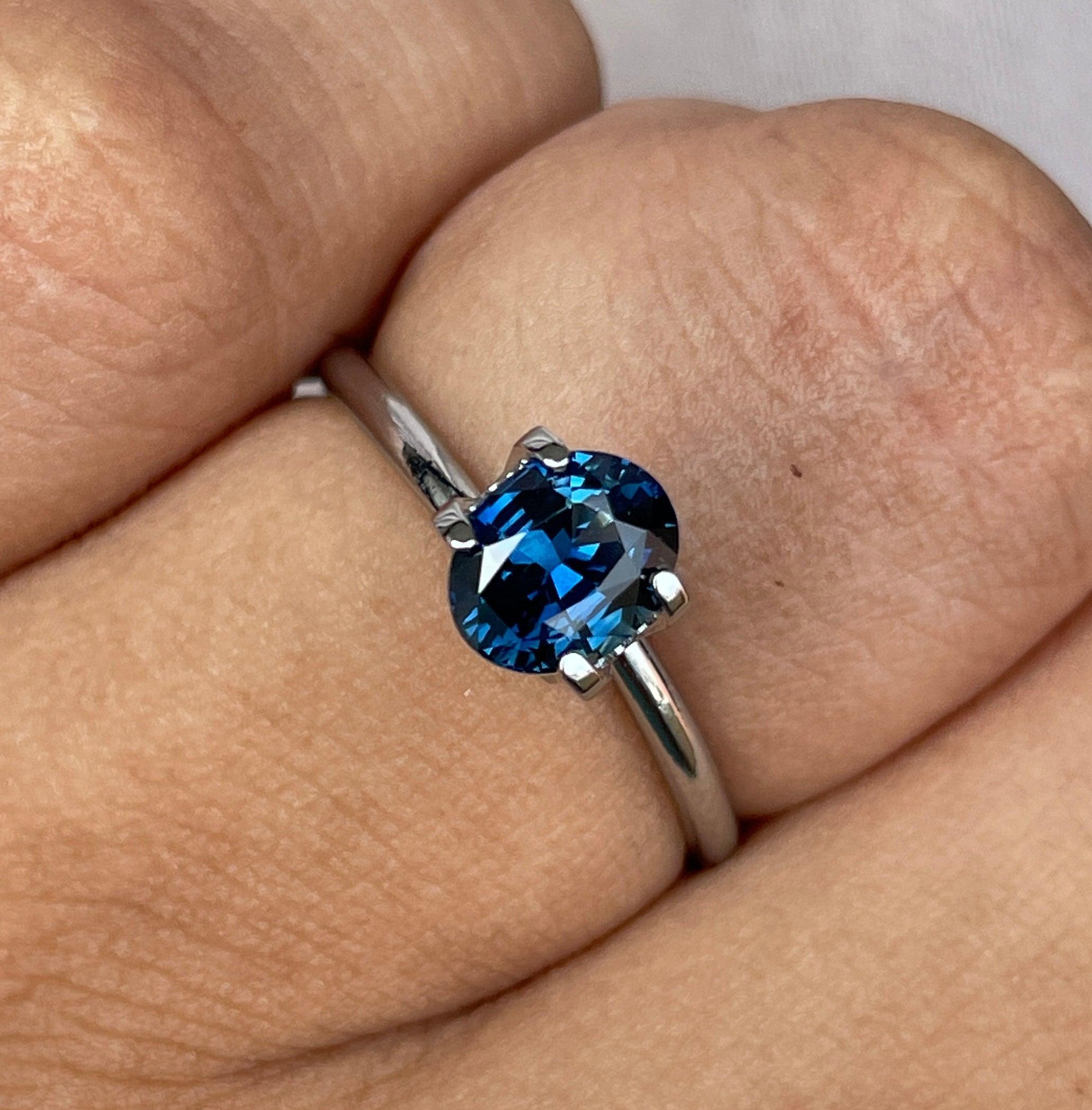 blue sapphire engagement rings