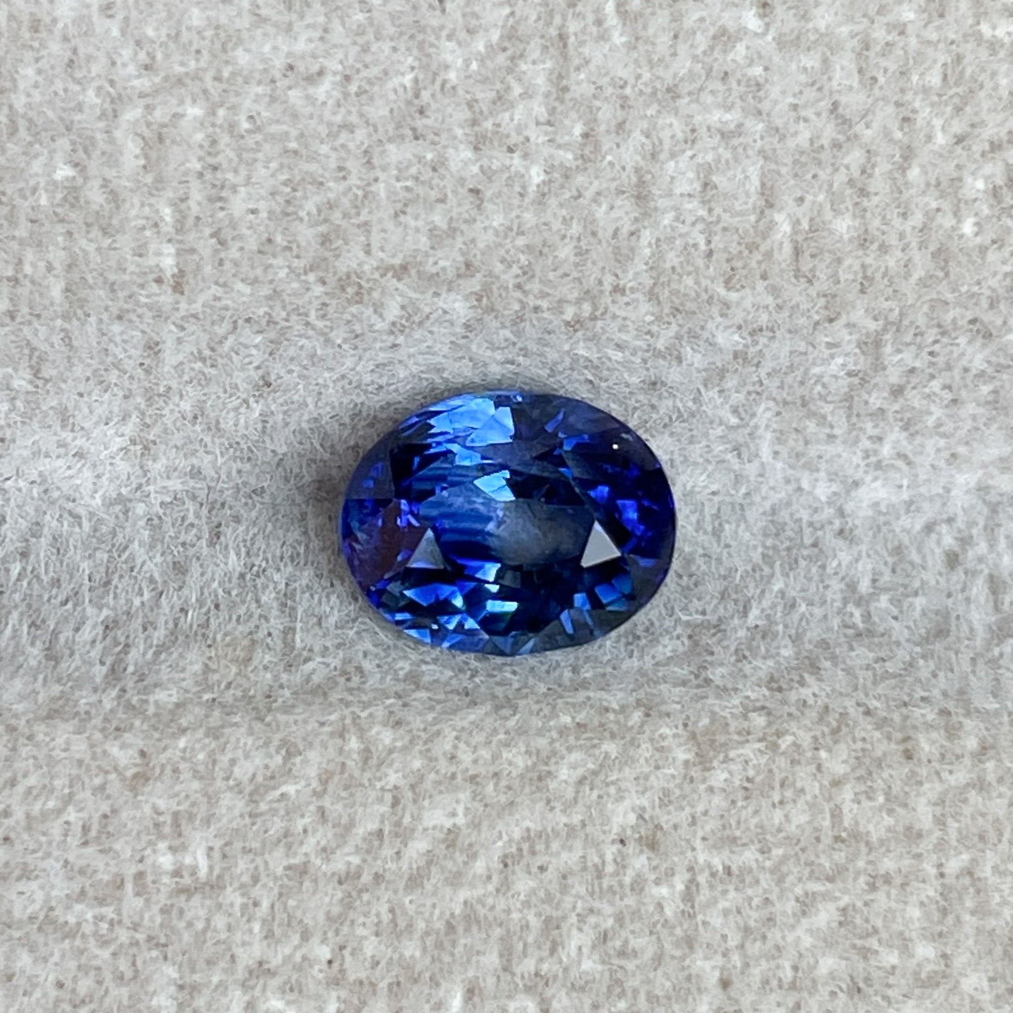 Natural Ceylon Blue Sapphire 1.08 Ct oval cut loose gemstone from NASHGEMS, ideal for engagement rings or custom jewelry.