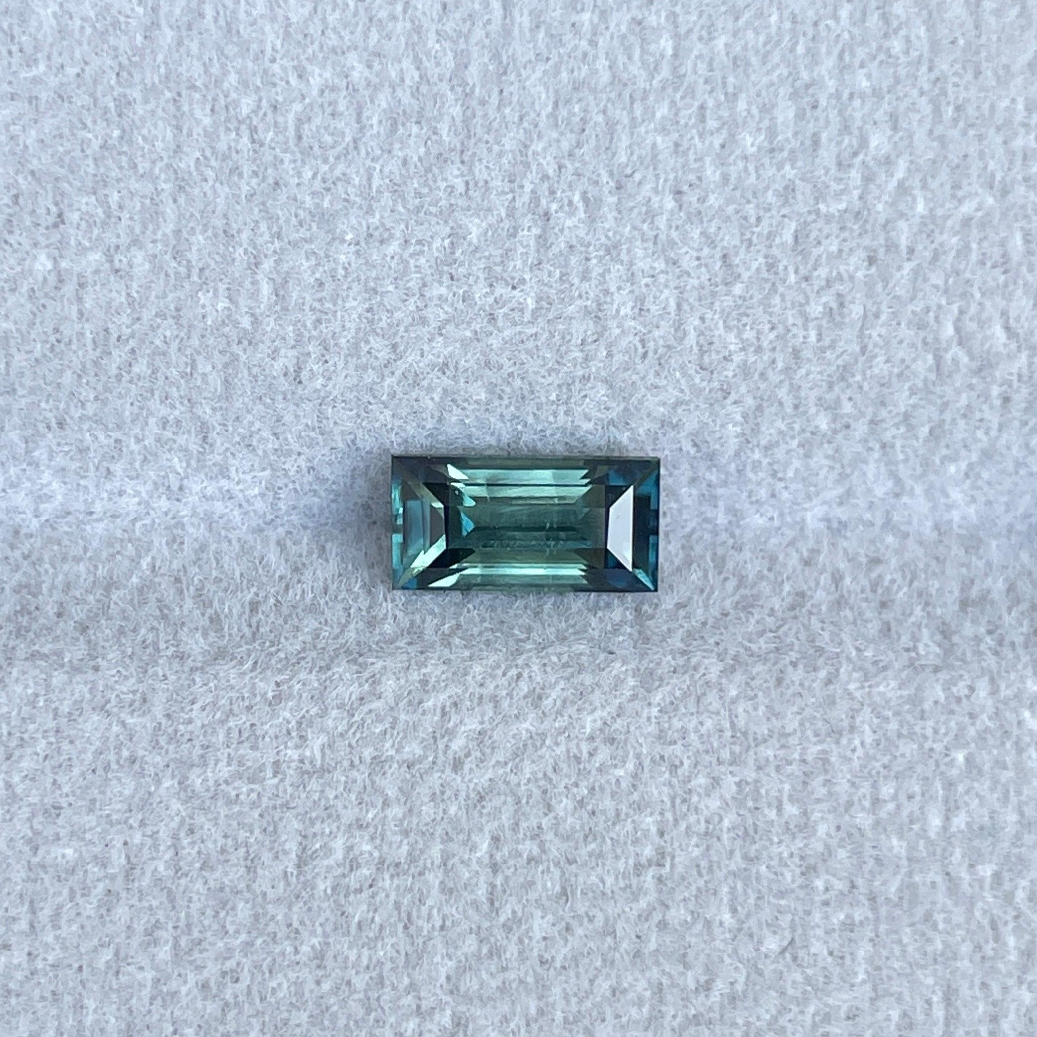 bluish green sapphire precious stone