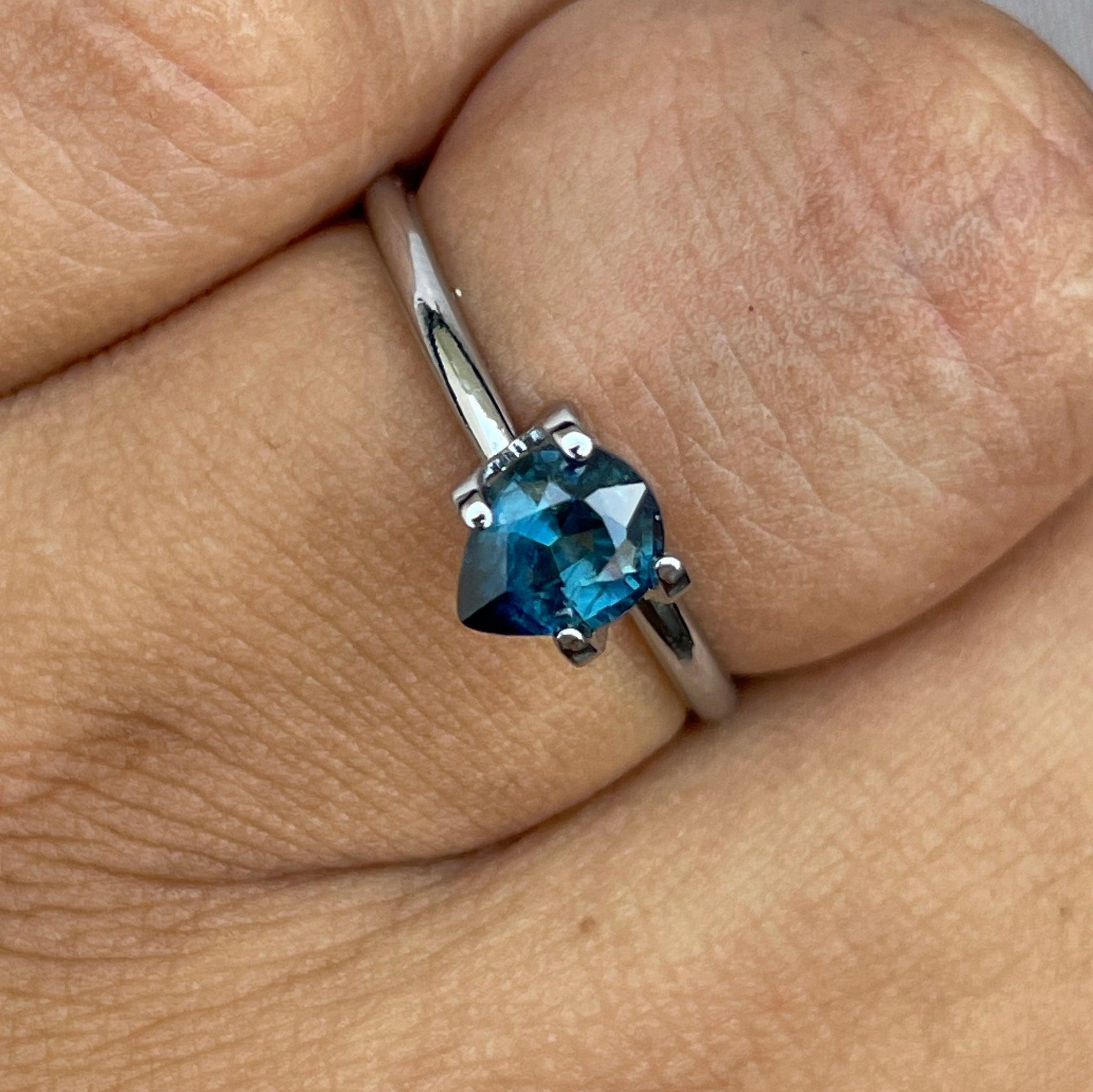 bluish green sapphire precious stone