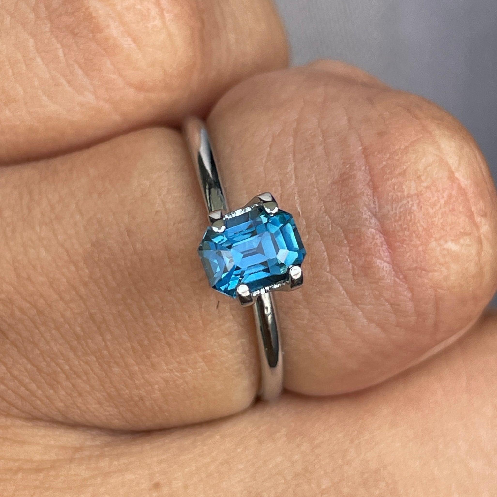bluish green sapphire precious stone