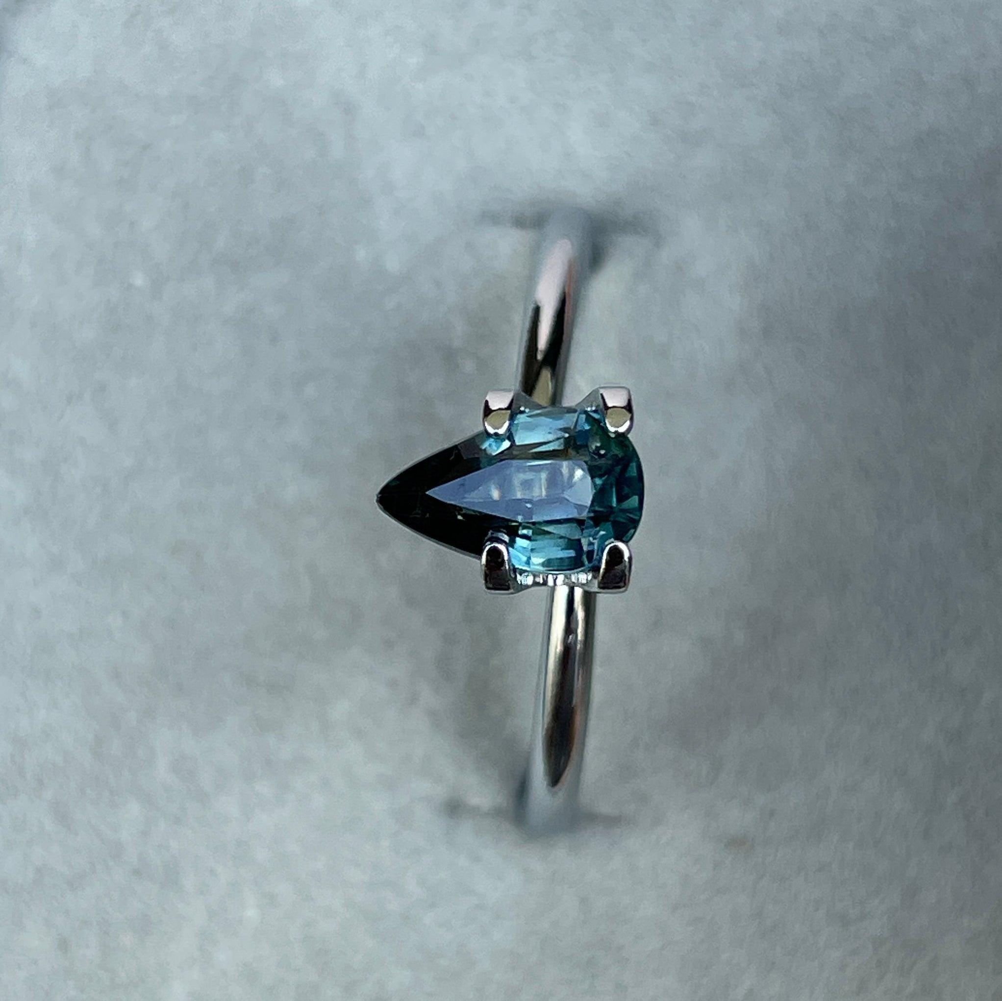 bluish green sapphire precious stone
