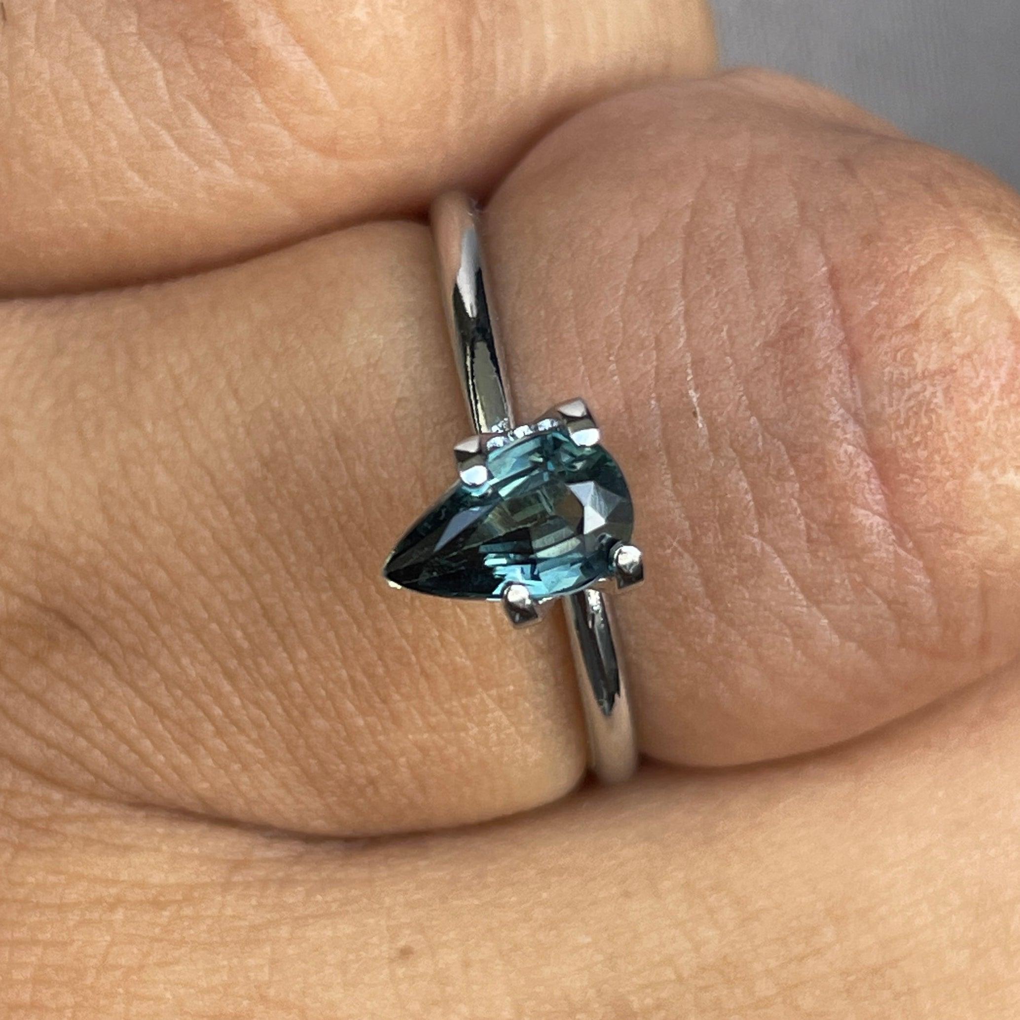 bluish green sapphire precious stone