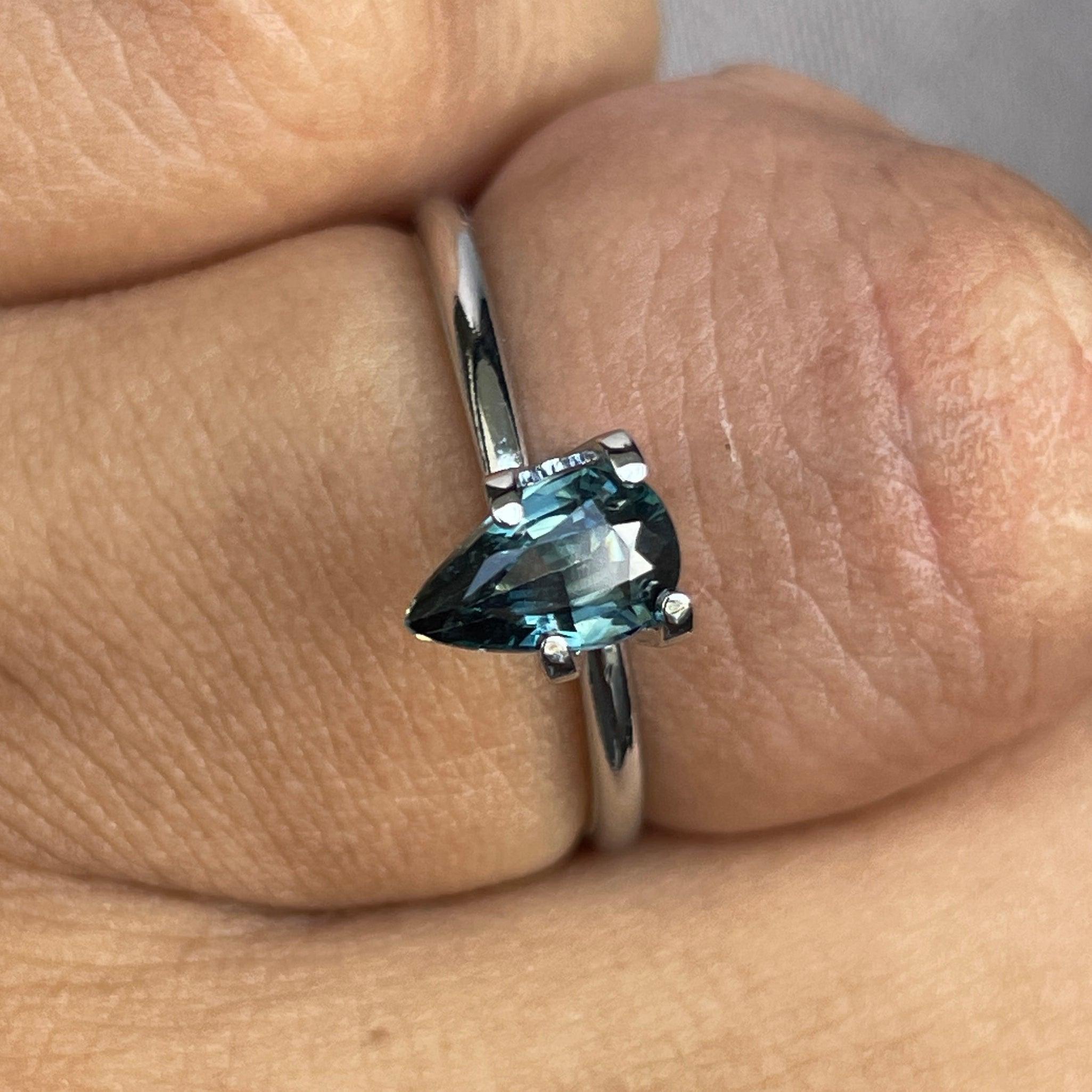 bluish green sapphire precious stone
