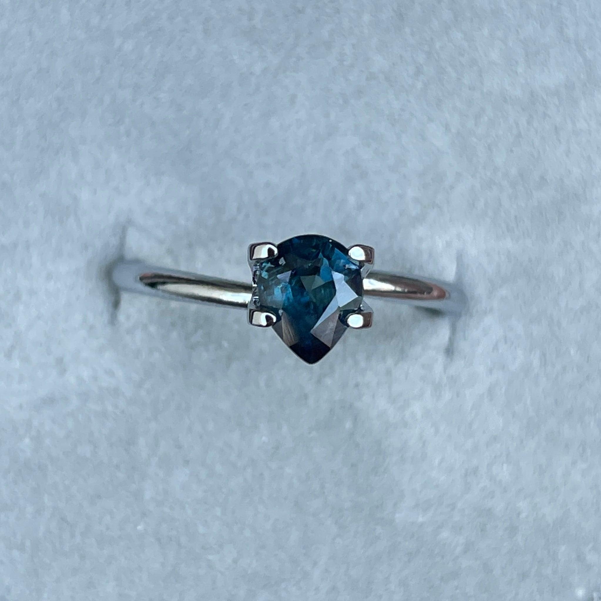 bluish green sapphire precious stone
