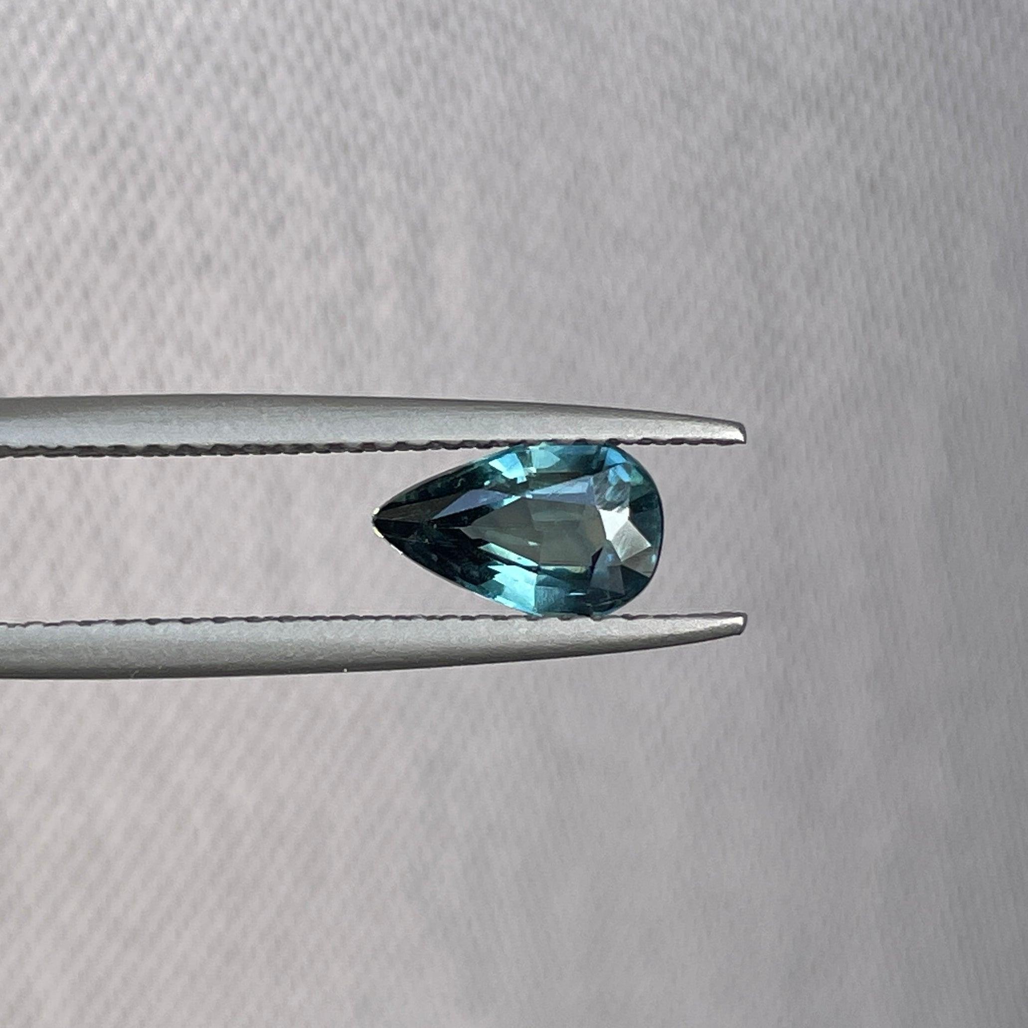 bluish green sapphire precious stone
