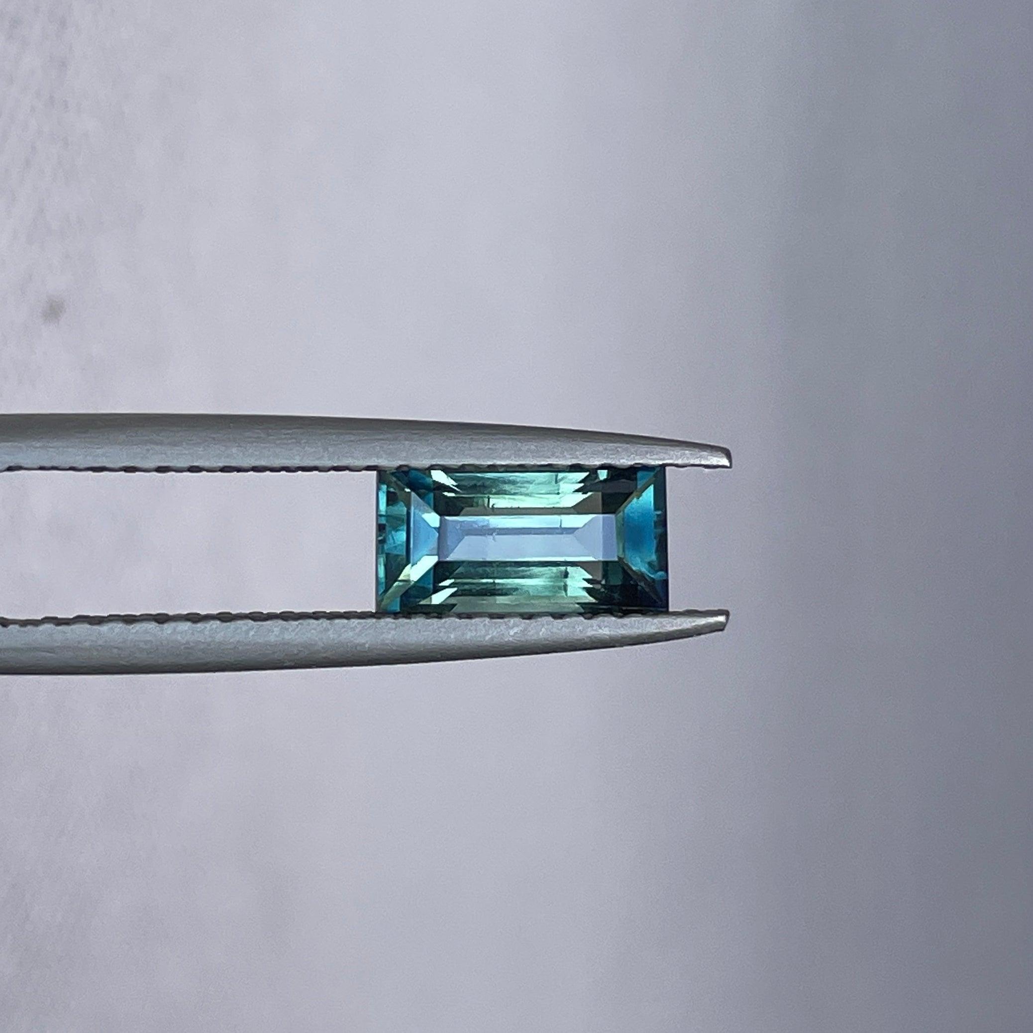 bluish green sapphire precious stone