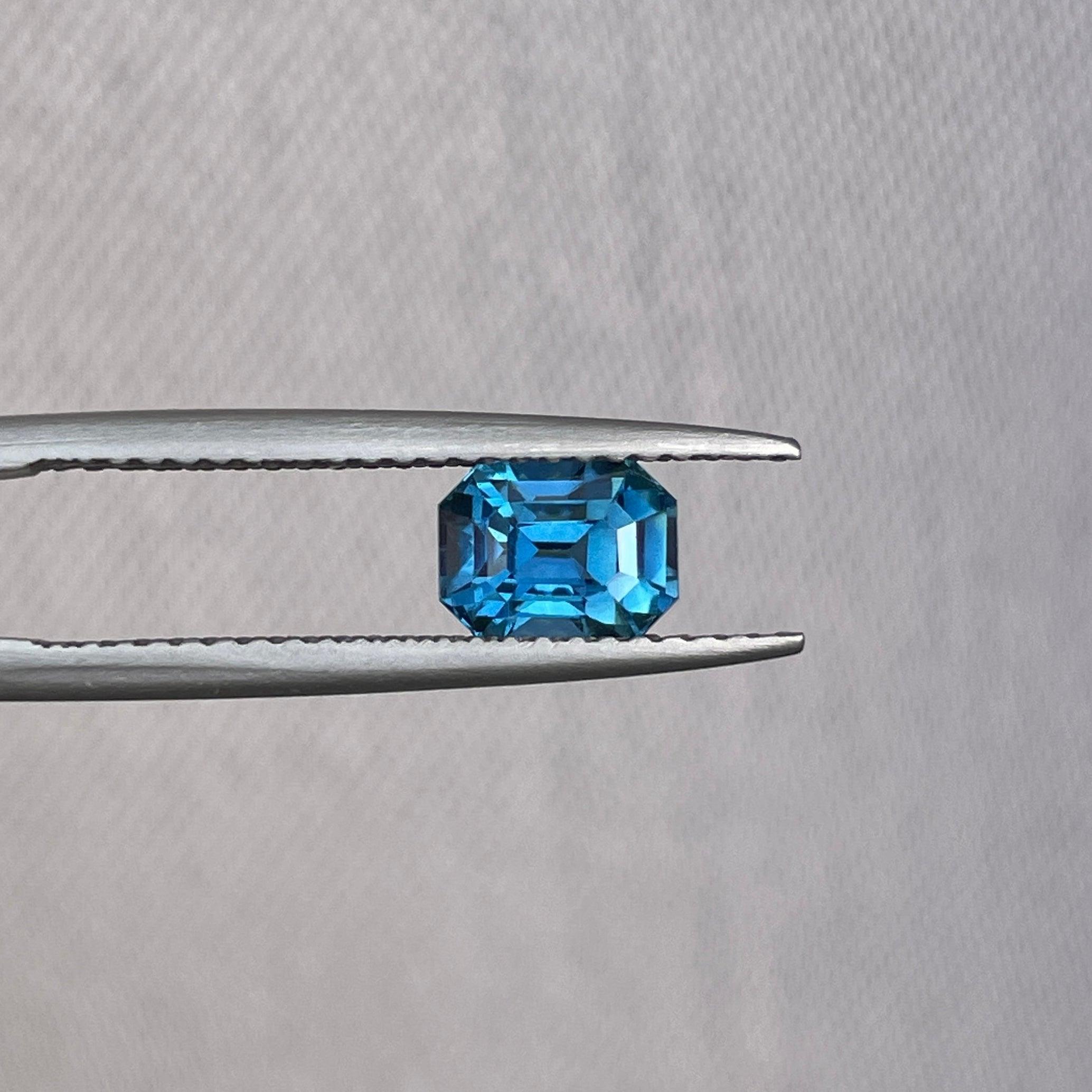 bluish green sapphire precious stone