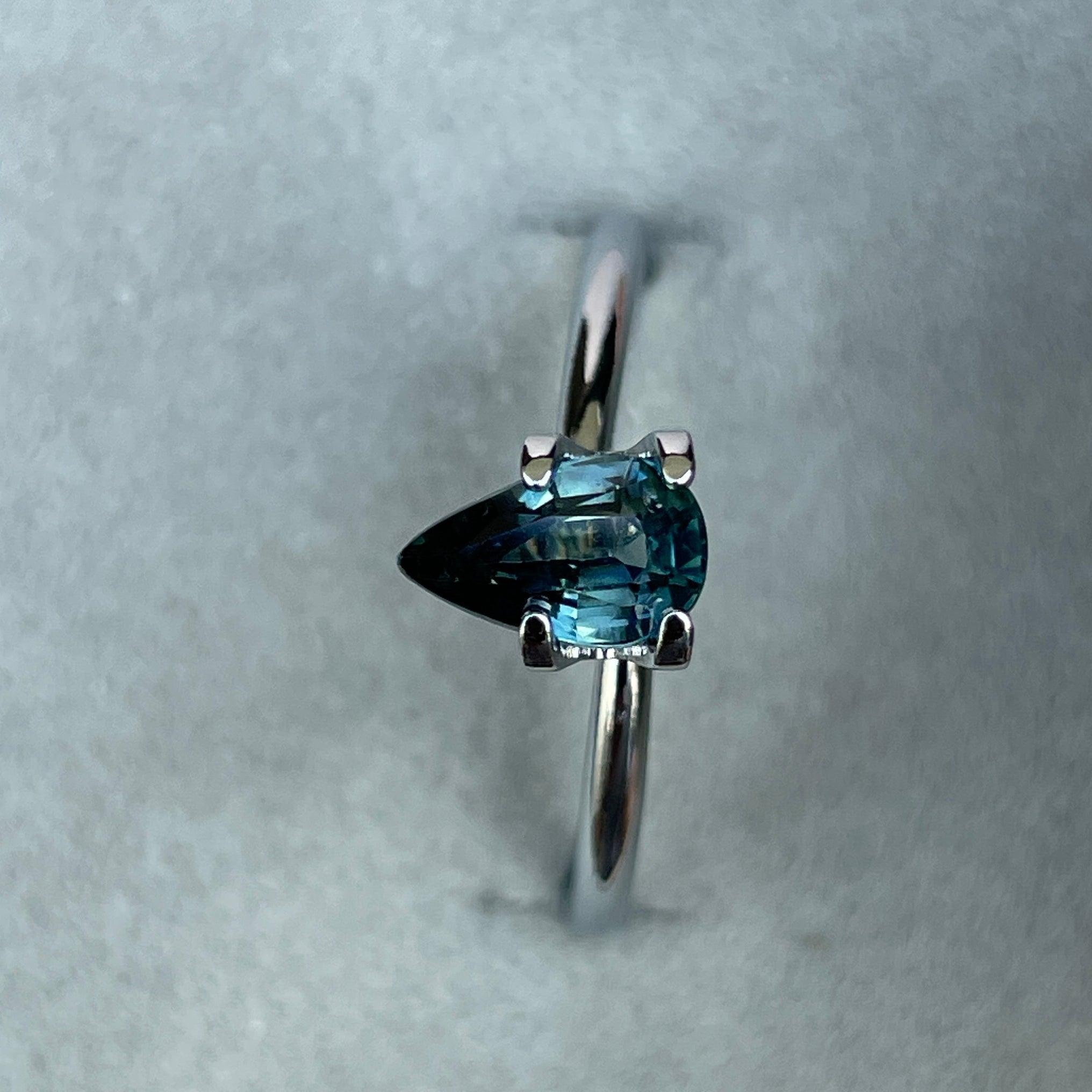bluish green sapphire precious stone