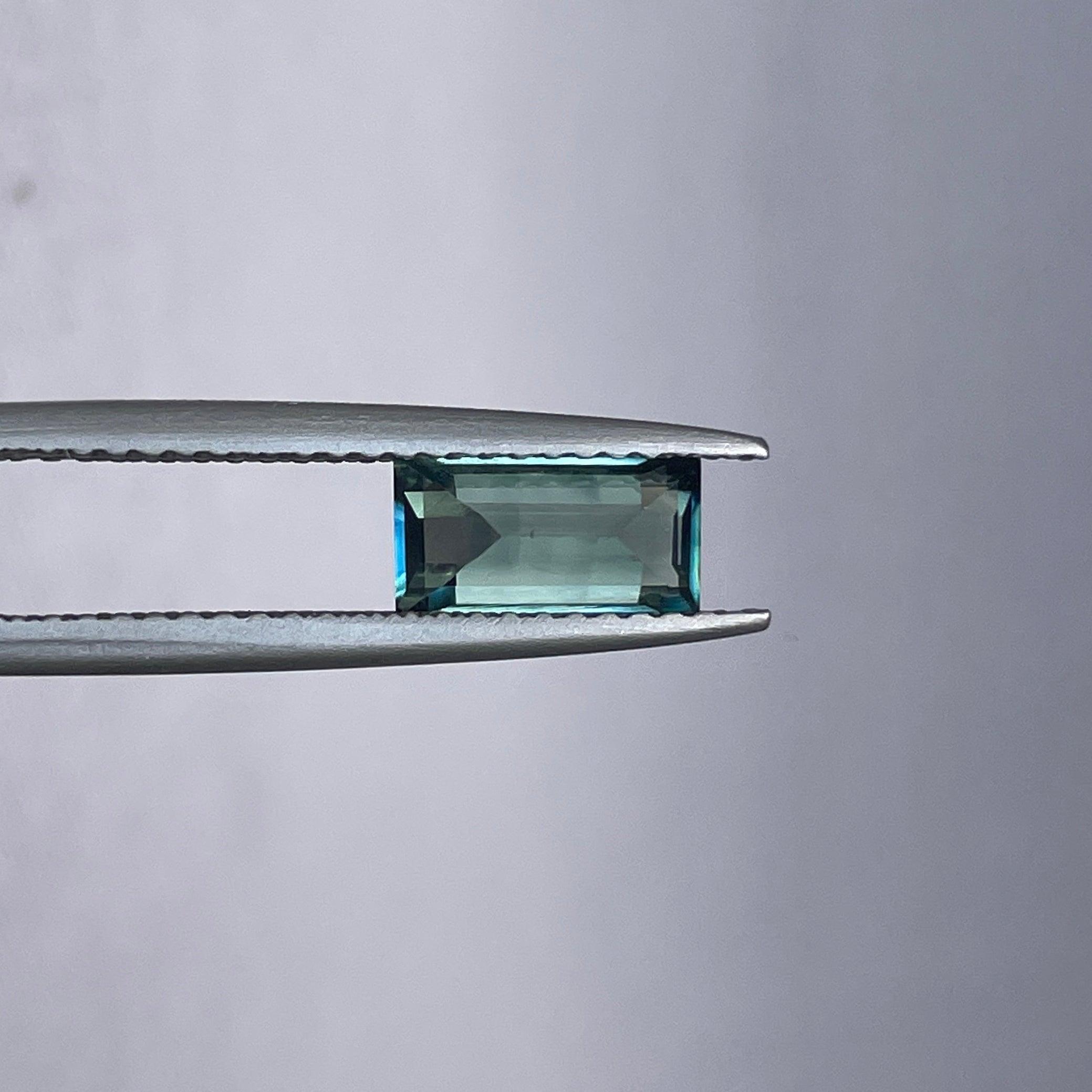 bluish green sapphire precious stone