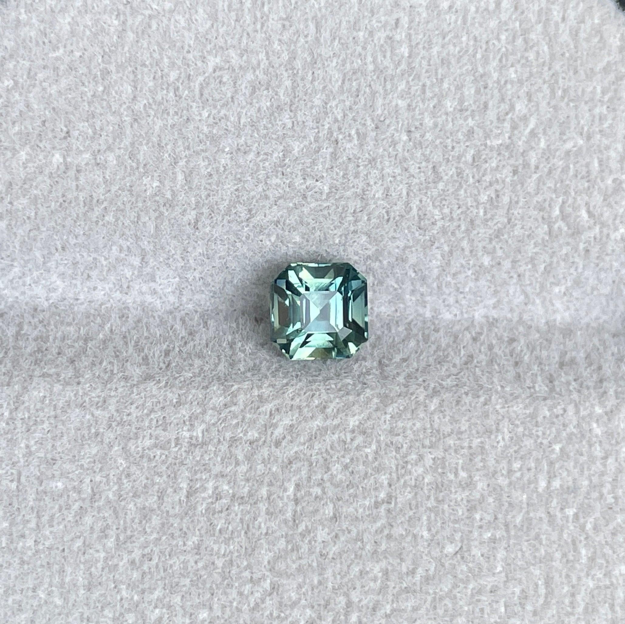 bluish green sapphire precious stone