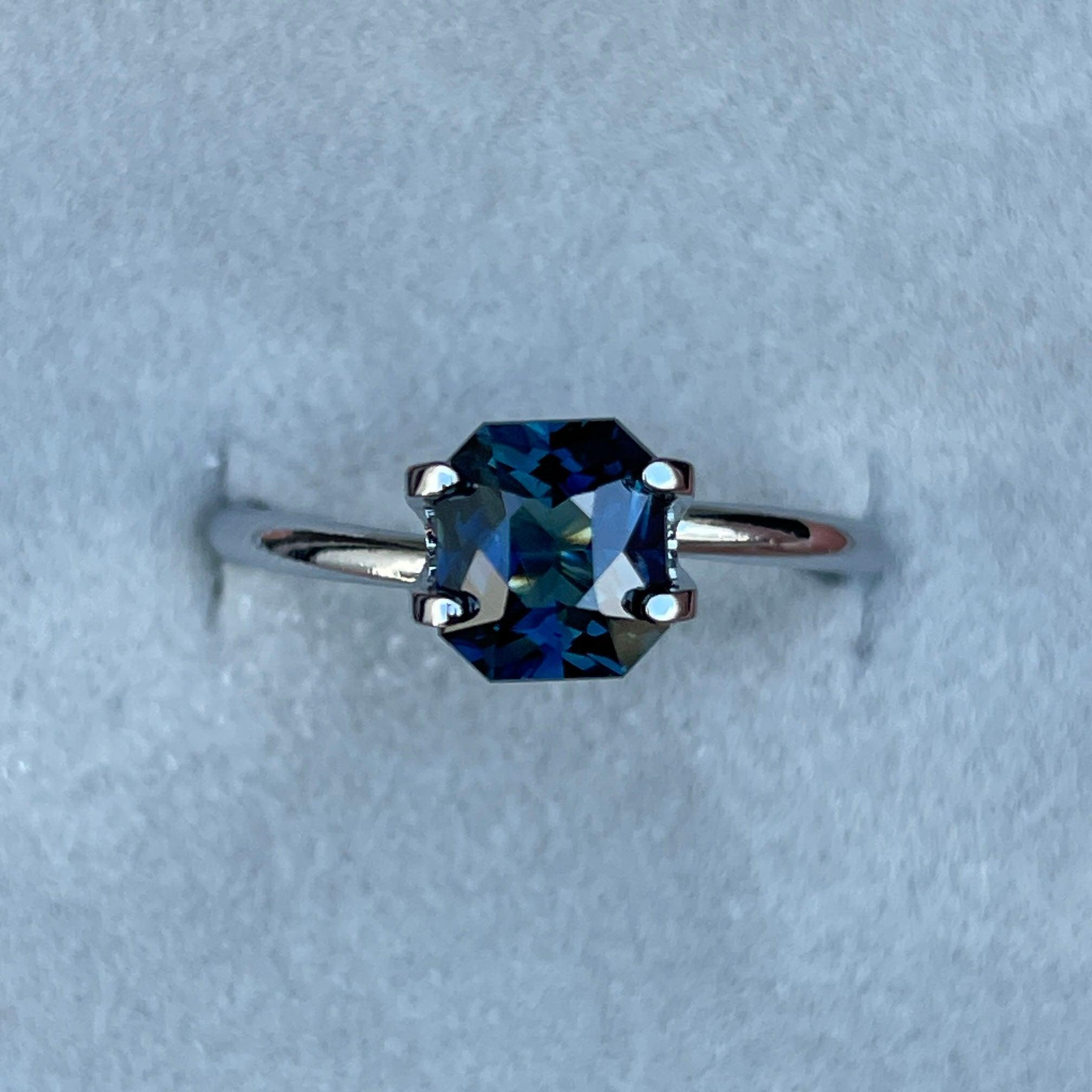 bluish green sapphire precious stone