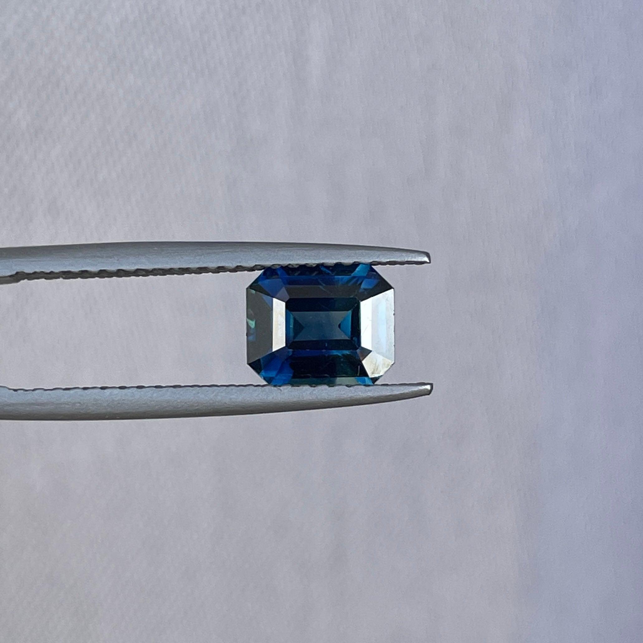 bluish green sapphire precious stone