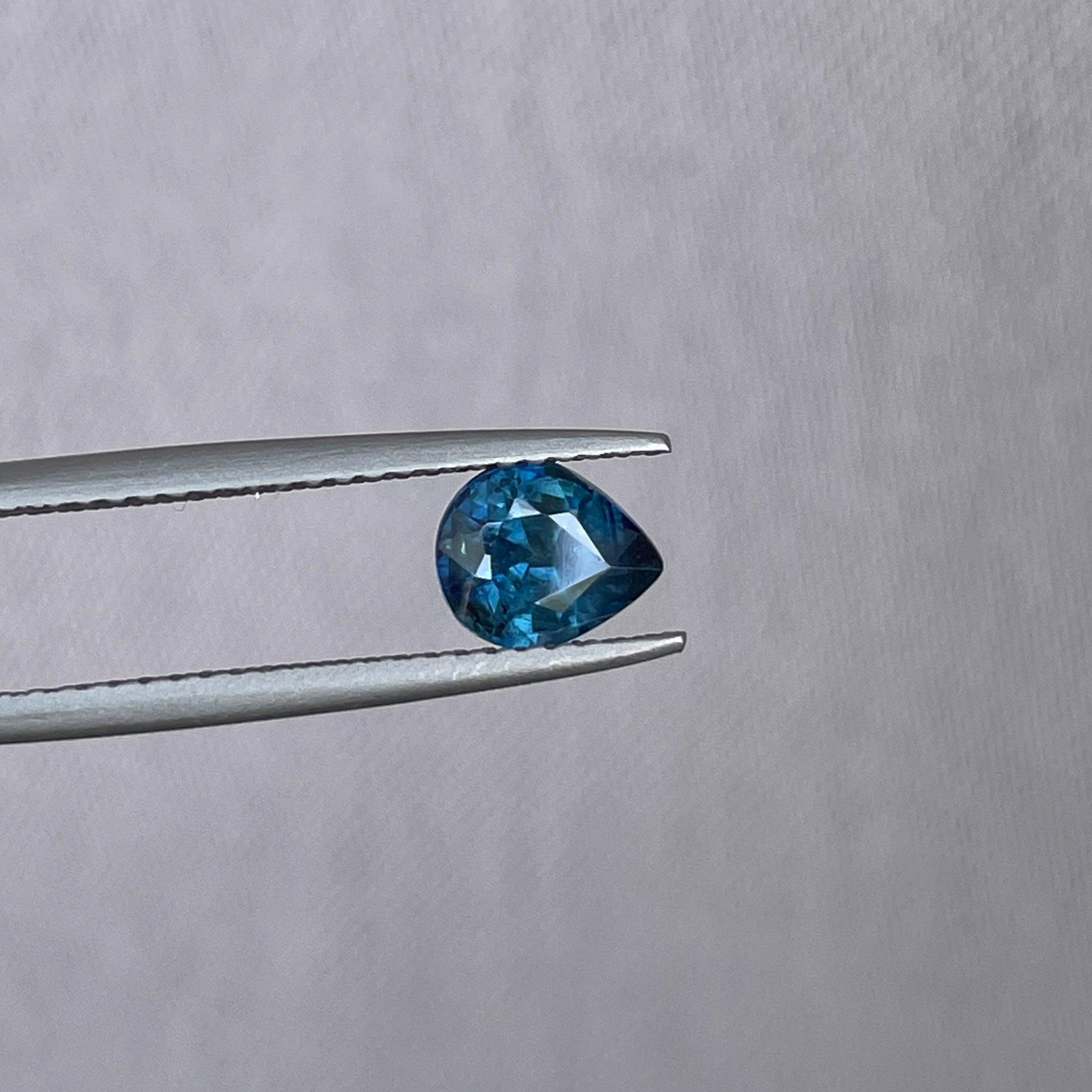 bluish green sapphire precious stone