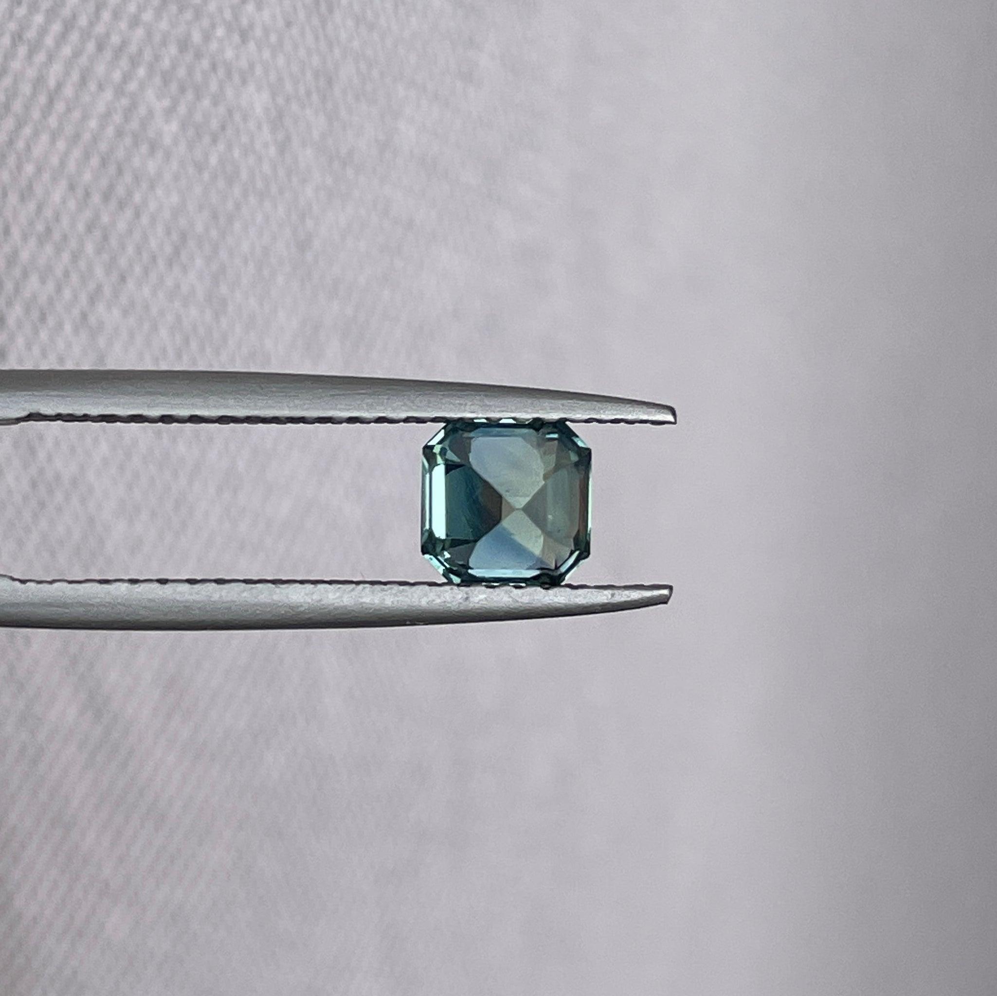 bluish green sapphire precious stone