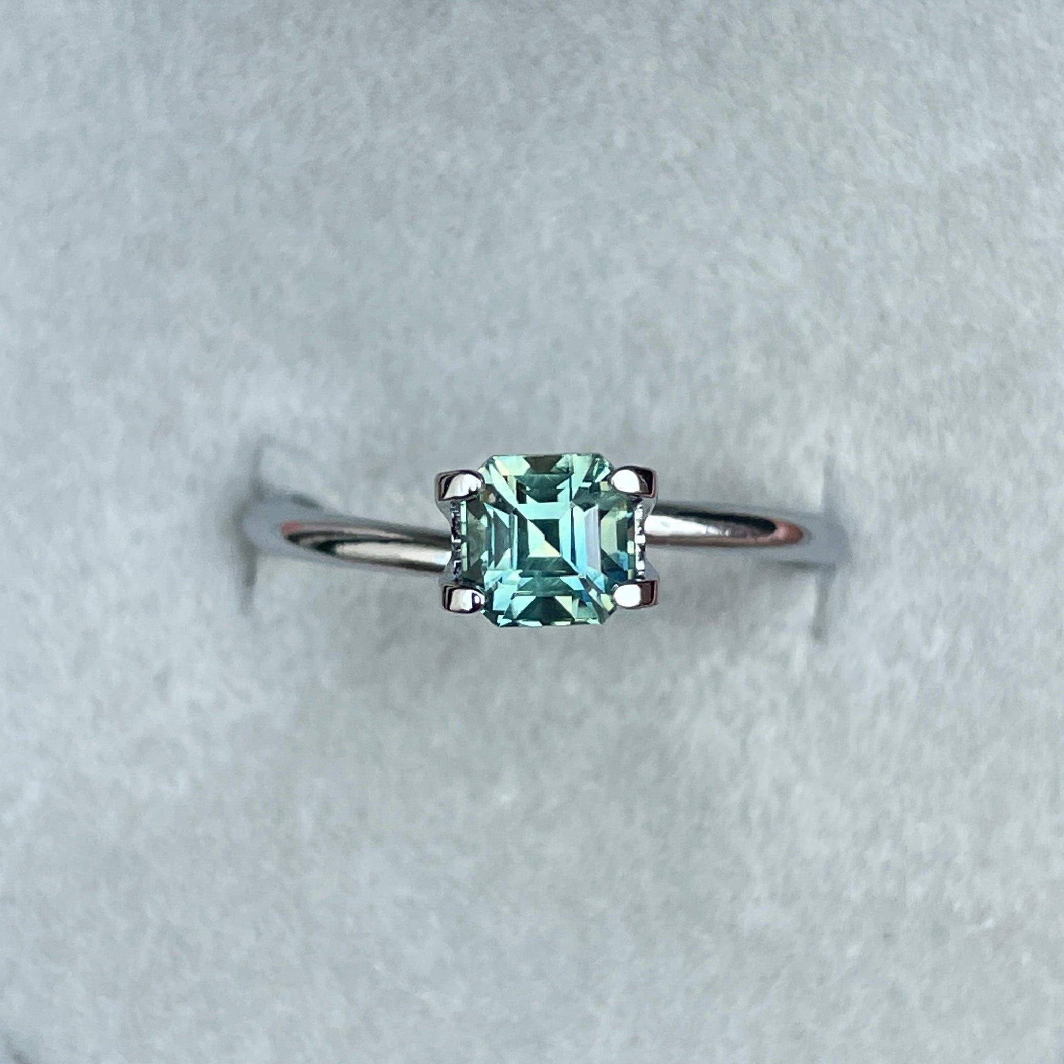 bluish green sapphire precious stone