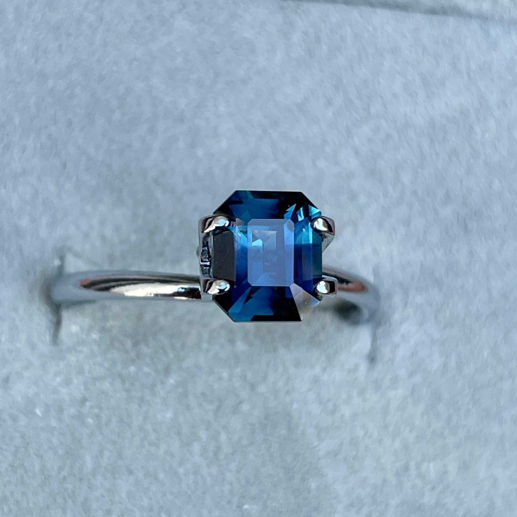 bluish green sapphire precious stone