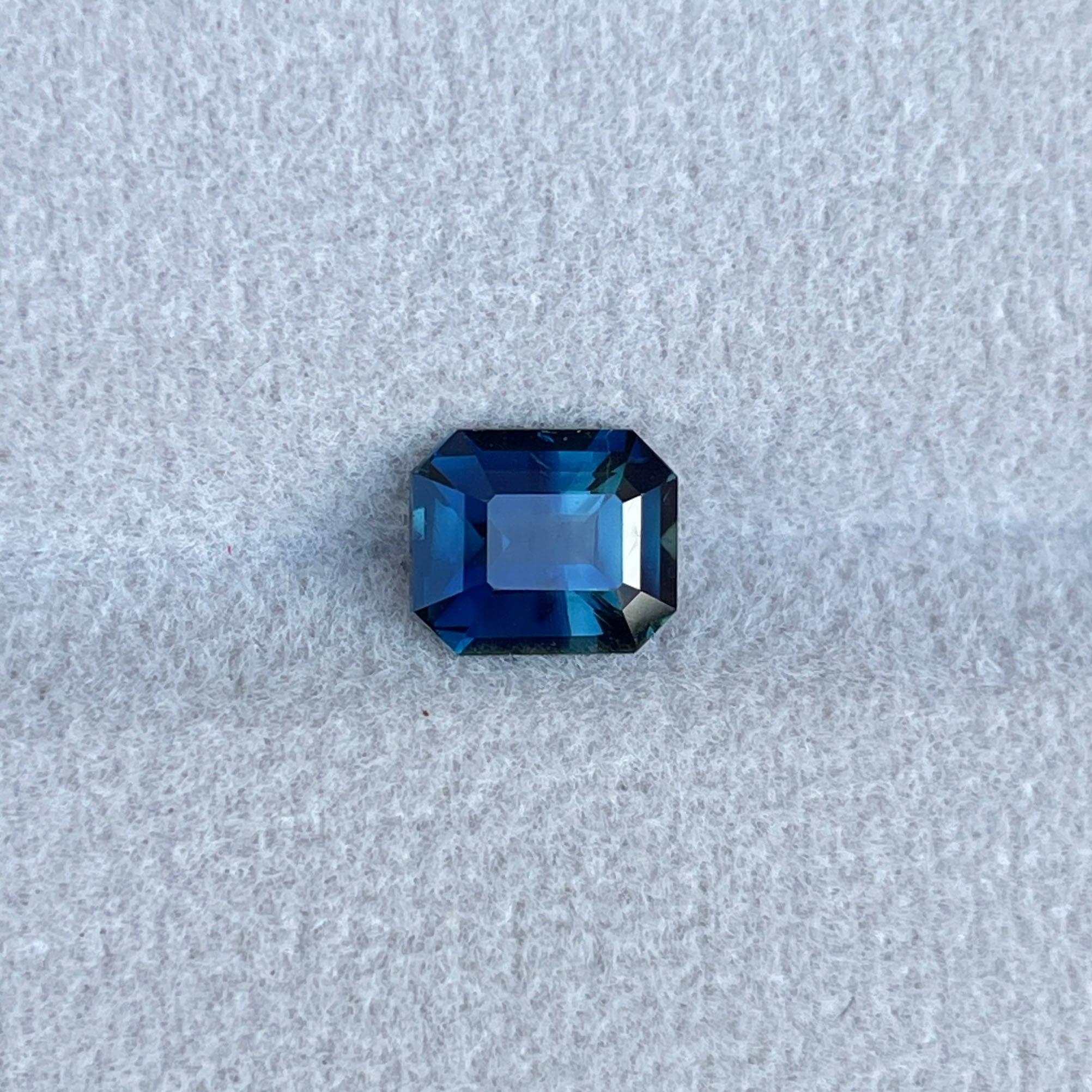 bluish green sapphire precious stone