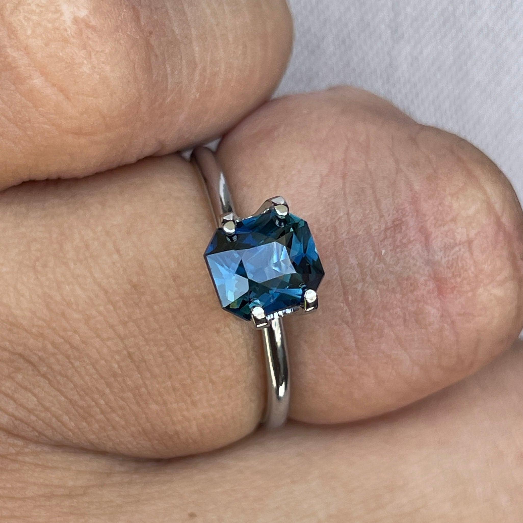 bluish green sapphire precious stone