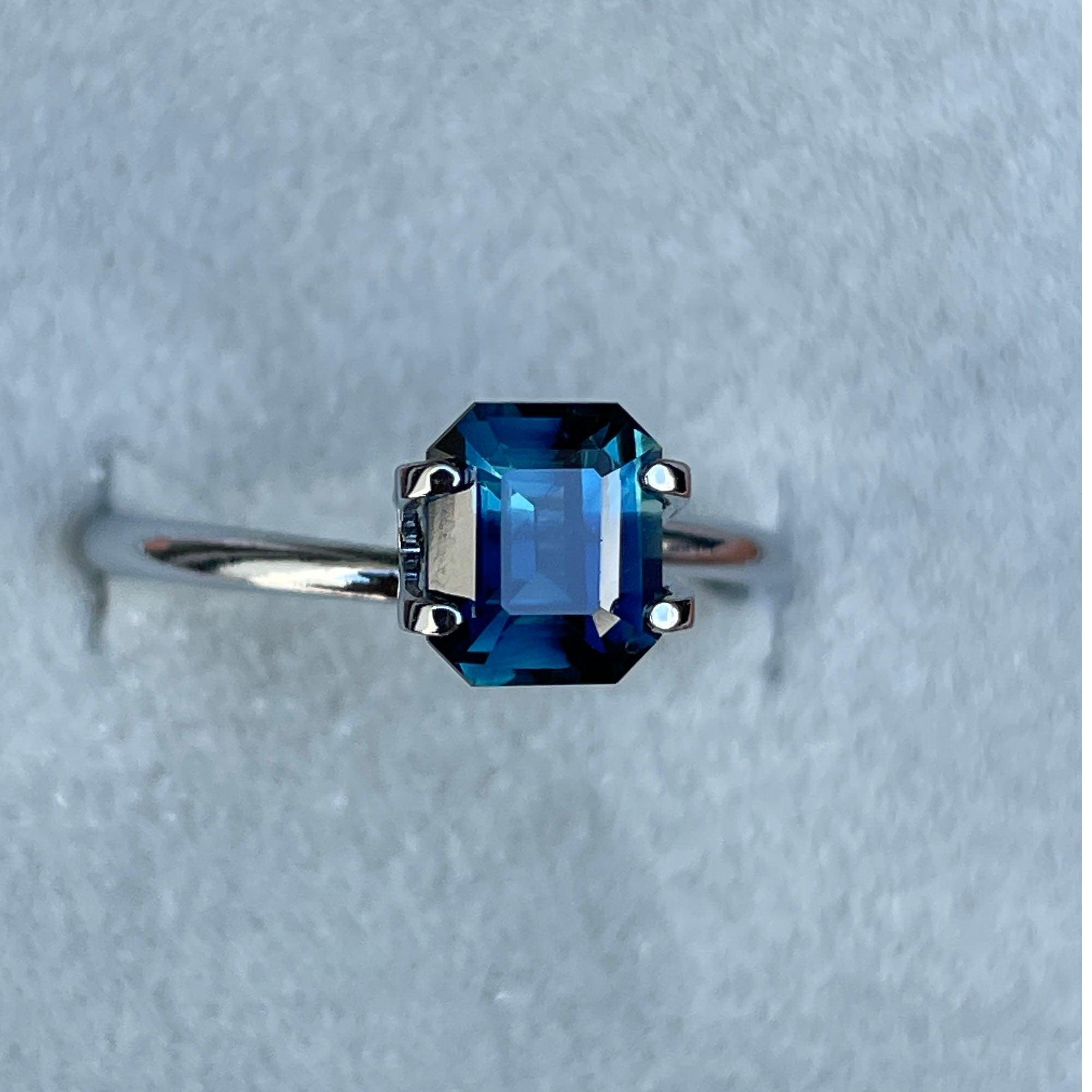 bluish green sapphire precious stone
