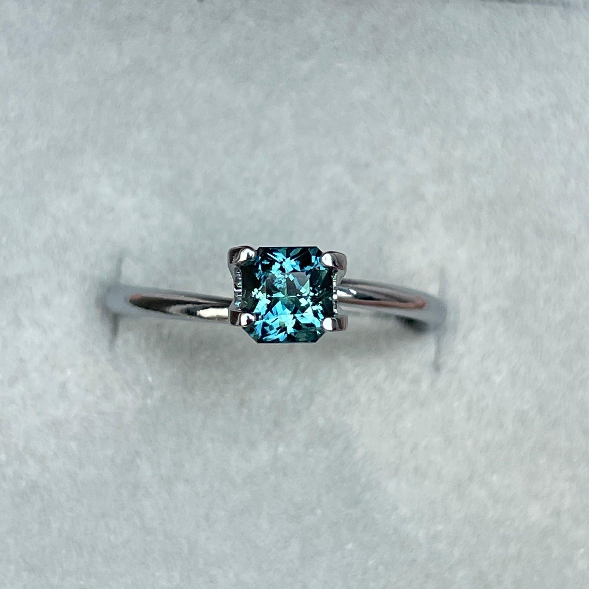bluish green sapphire september birthstone