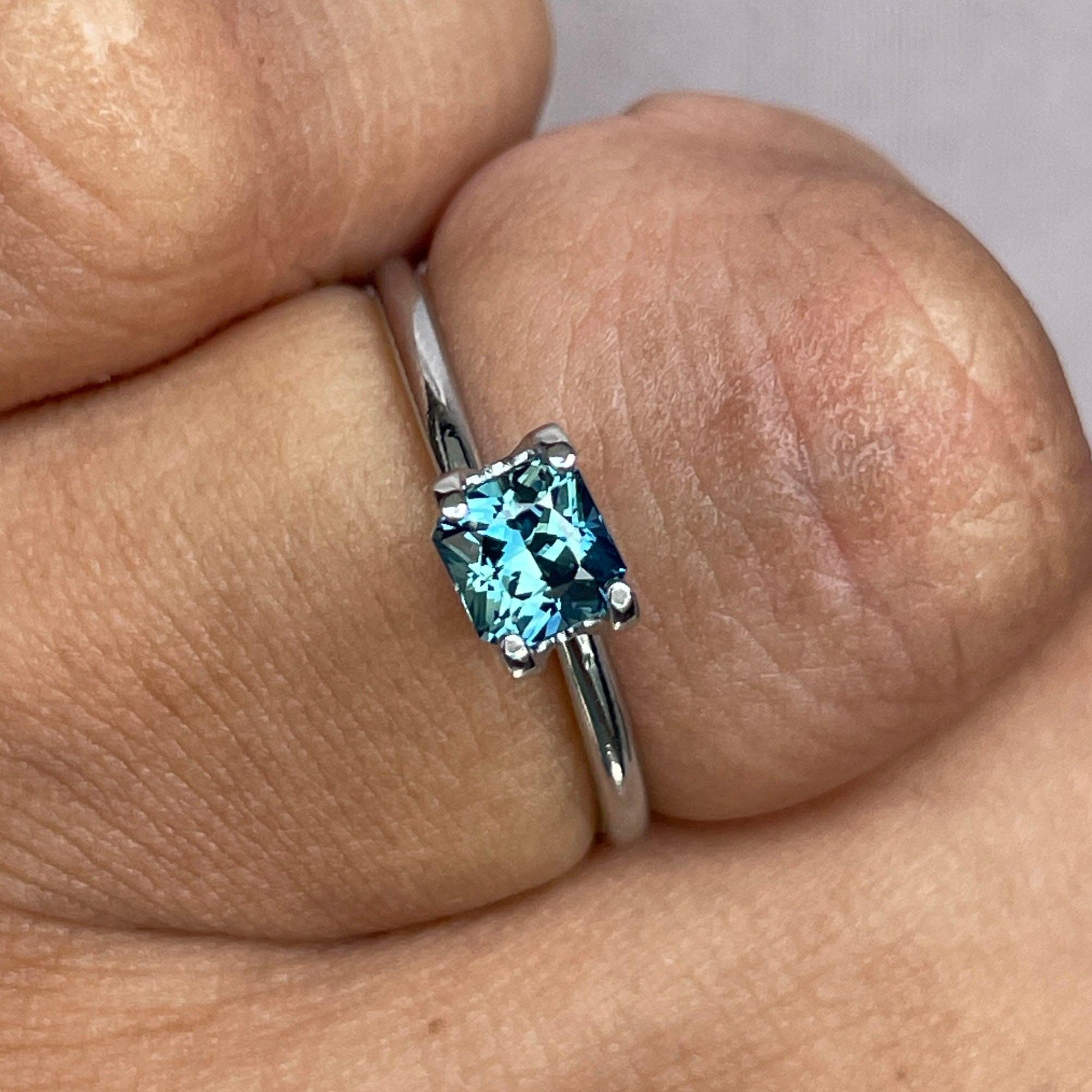bluish green sapphire september birthstone