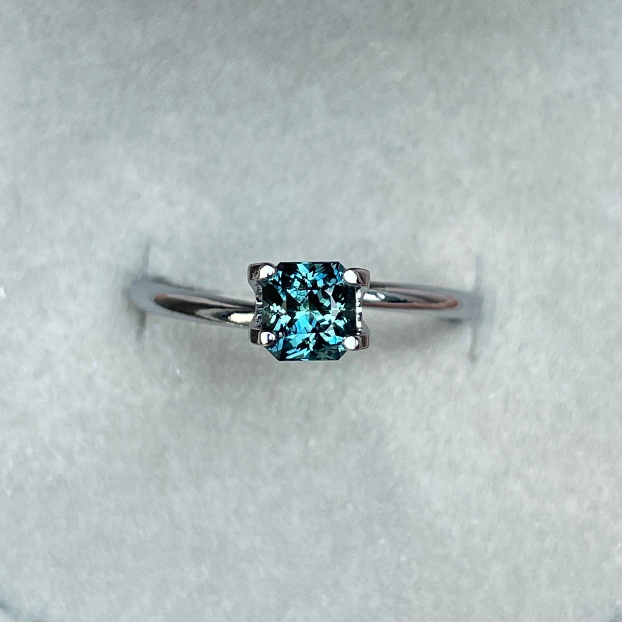 bluish green sapphire september birthstone