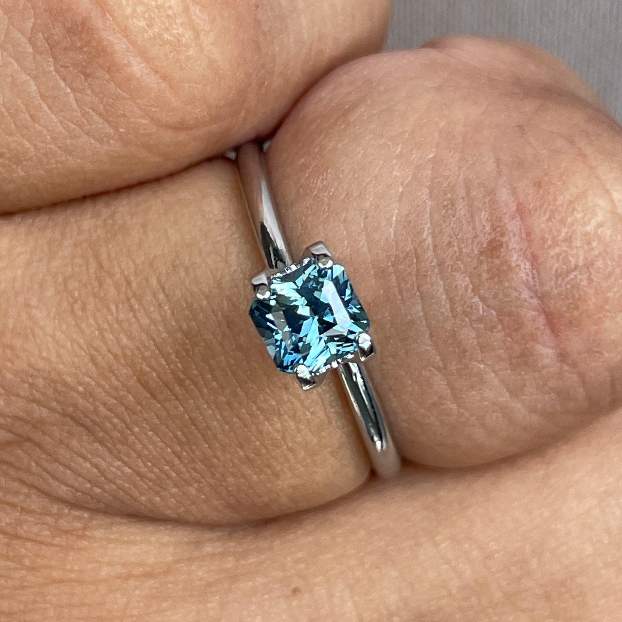 bluish green sapphire september birthstone
